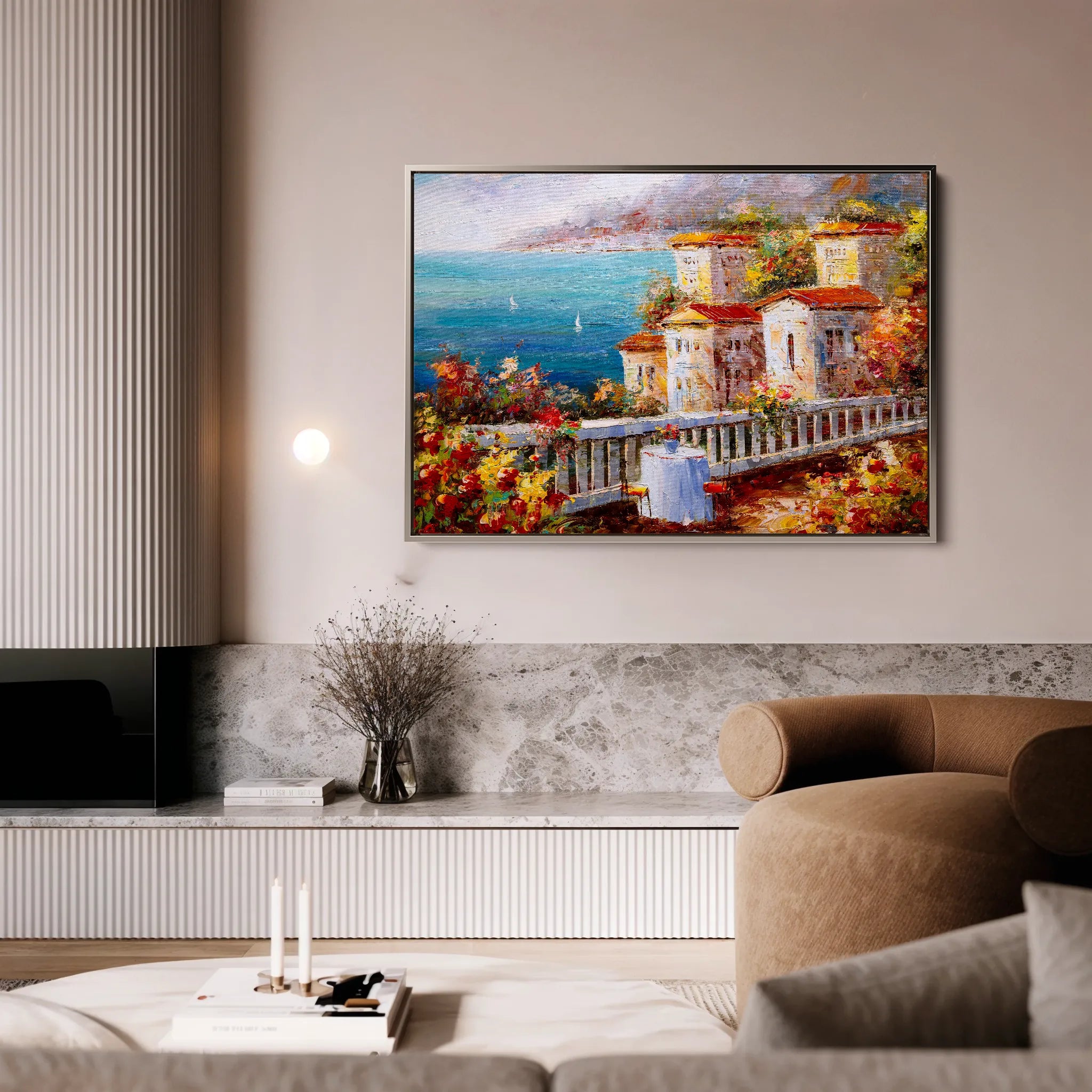 Landscape 019 Canvas Art 18" x 24" / 45 x 60 cm / Black