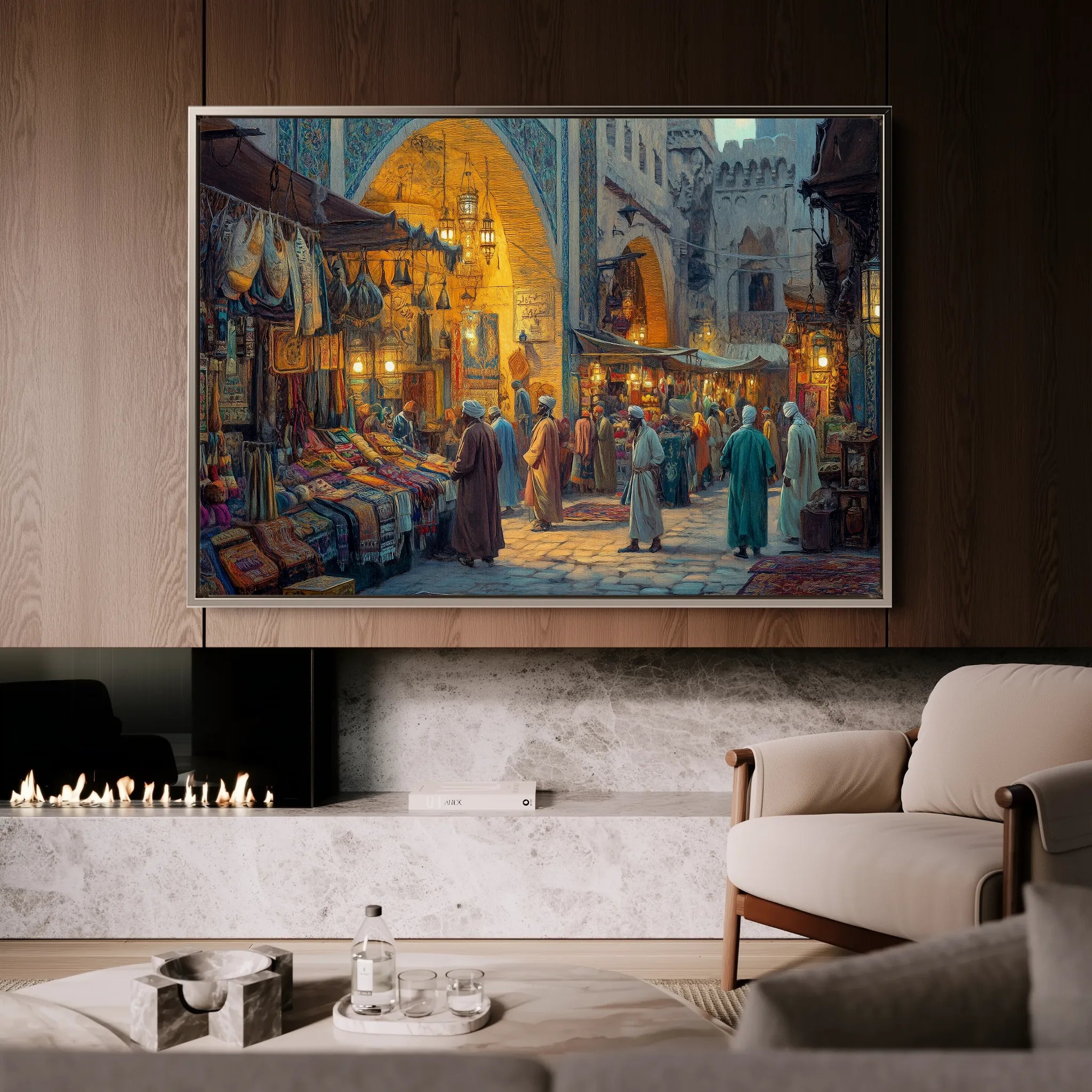Orientalist 019 Canvas Art 18" x 24" / 45 x 60 cm / Black