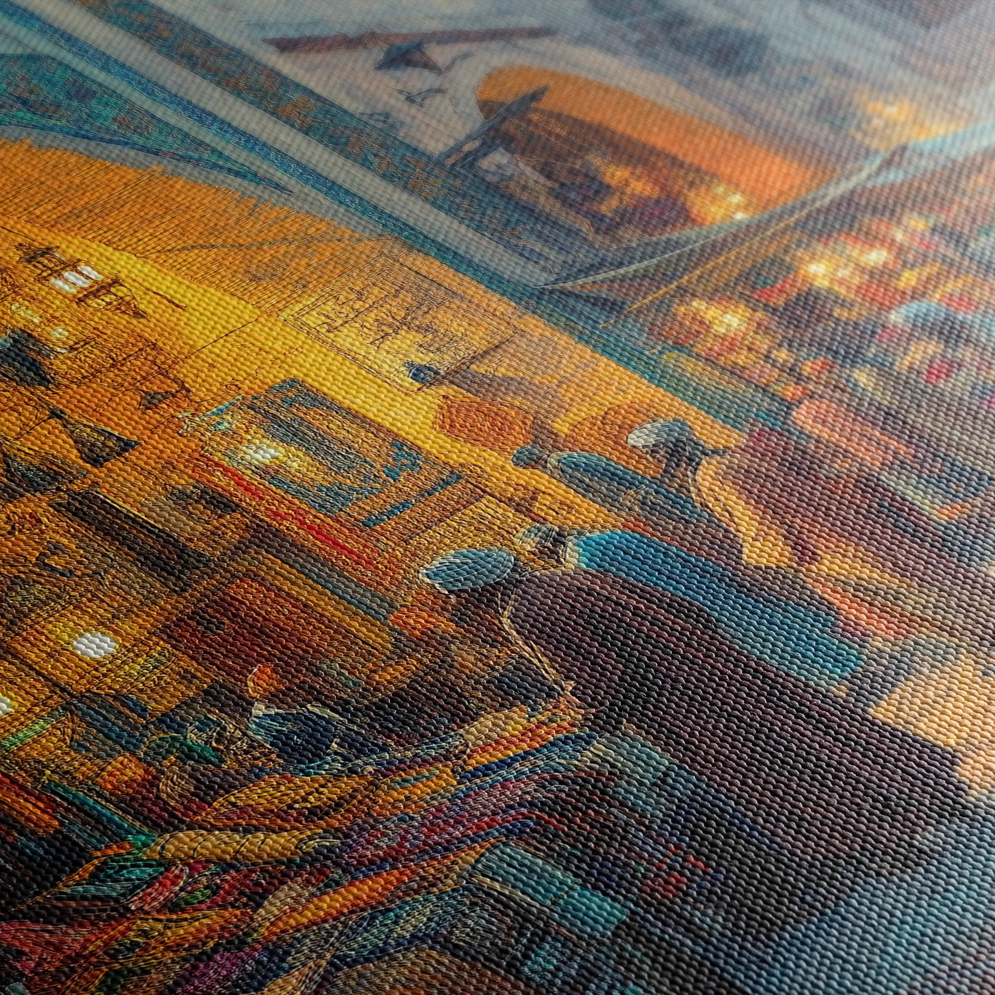 Orientalist 019 Canvas Art 18" x 24" / 45 x 60 cm / Black
