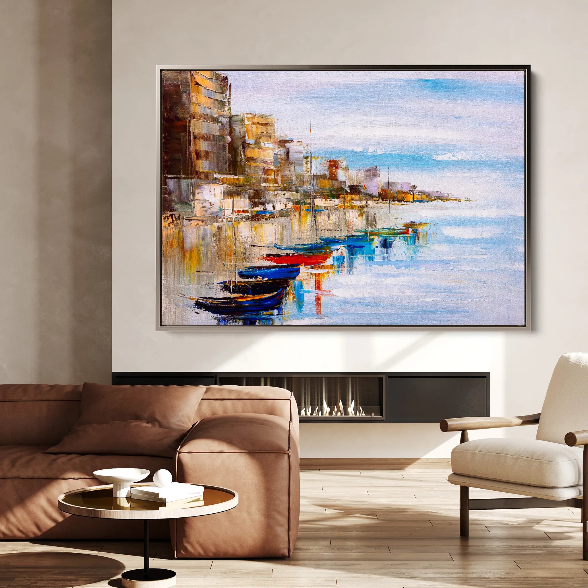 Landscape 020 Canvas Art 18" x 24" / 45 x 60 cm / Black