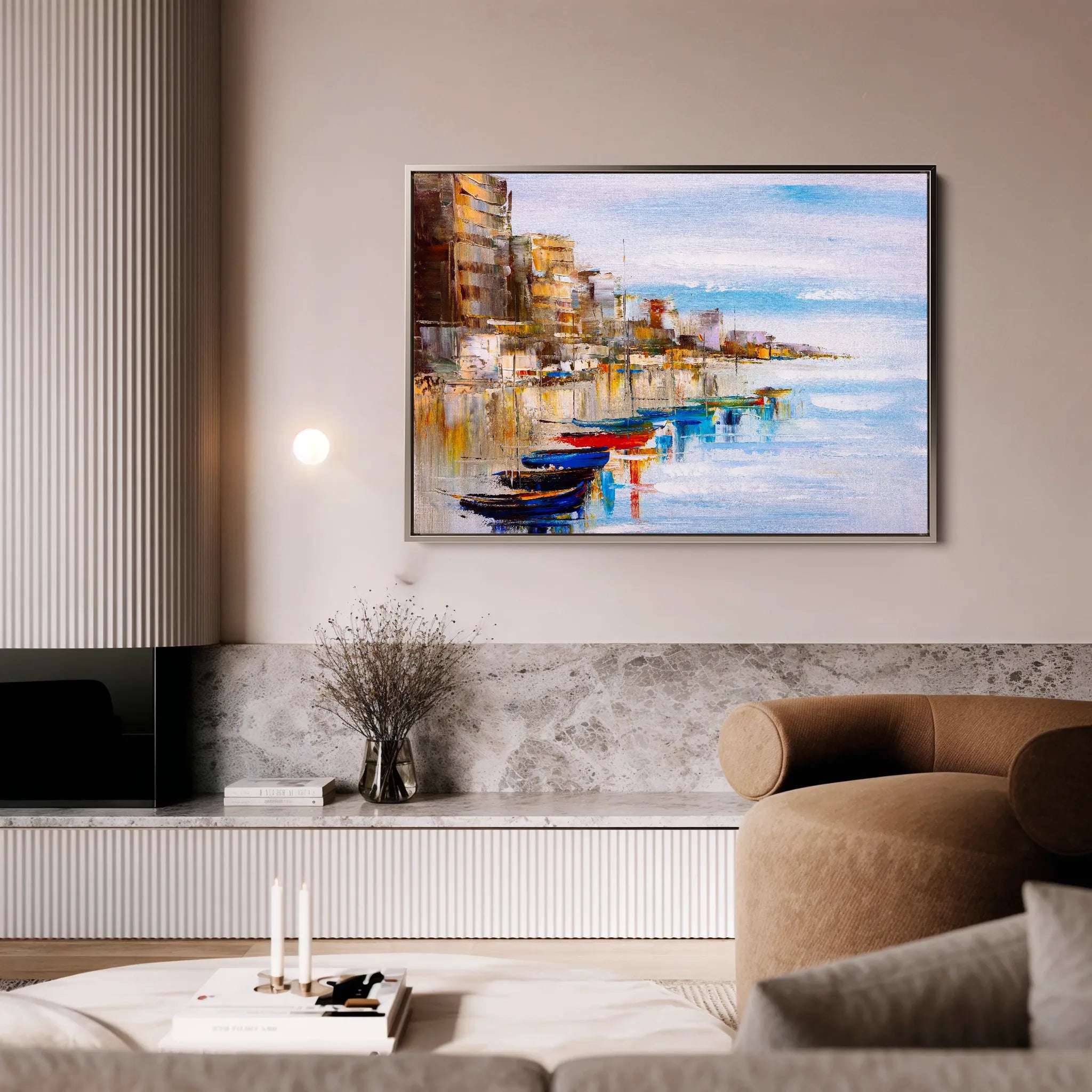 Landscape 020 Canvas Art 18" x 24" / 45 x 60 cm / Black
