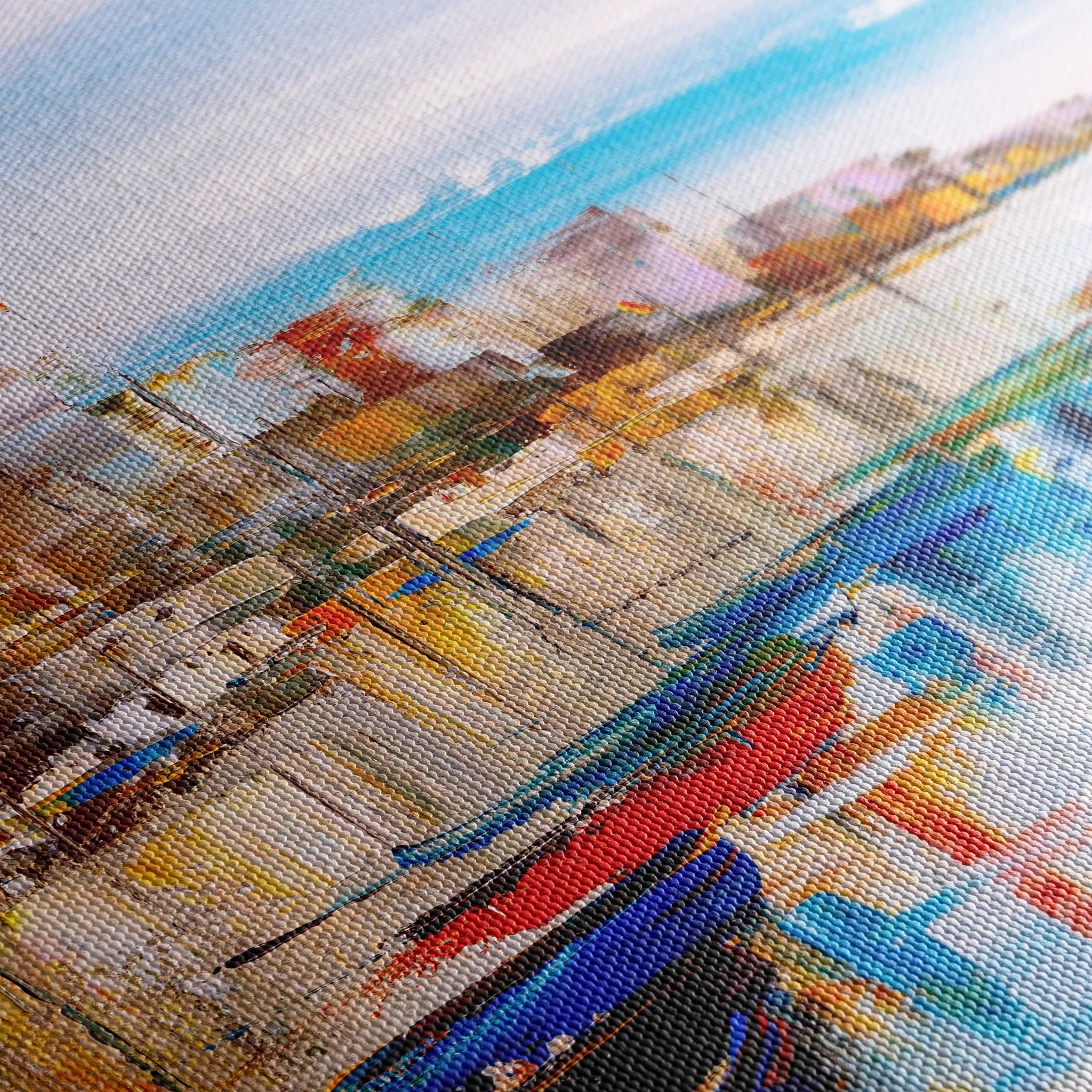 Landscape 020 Canvas Art 18" x 24" / 45 x 60 cm / Black