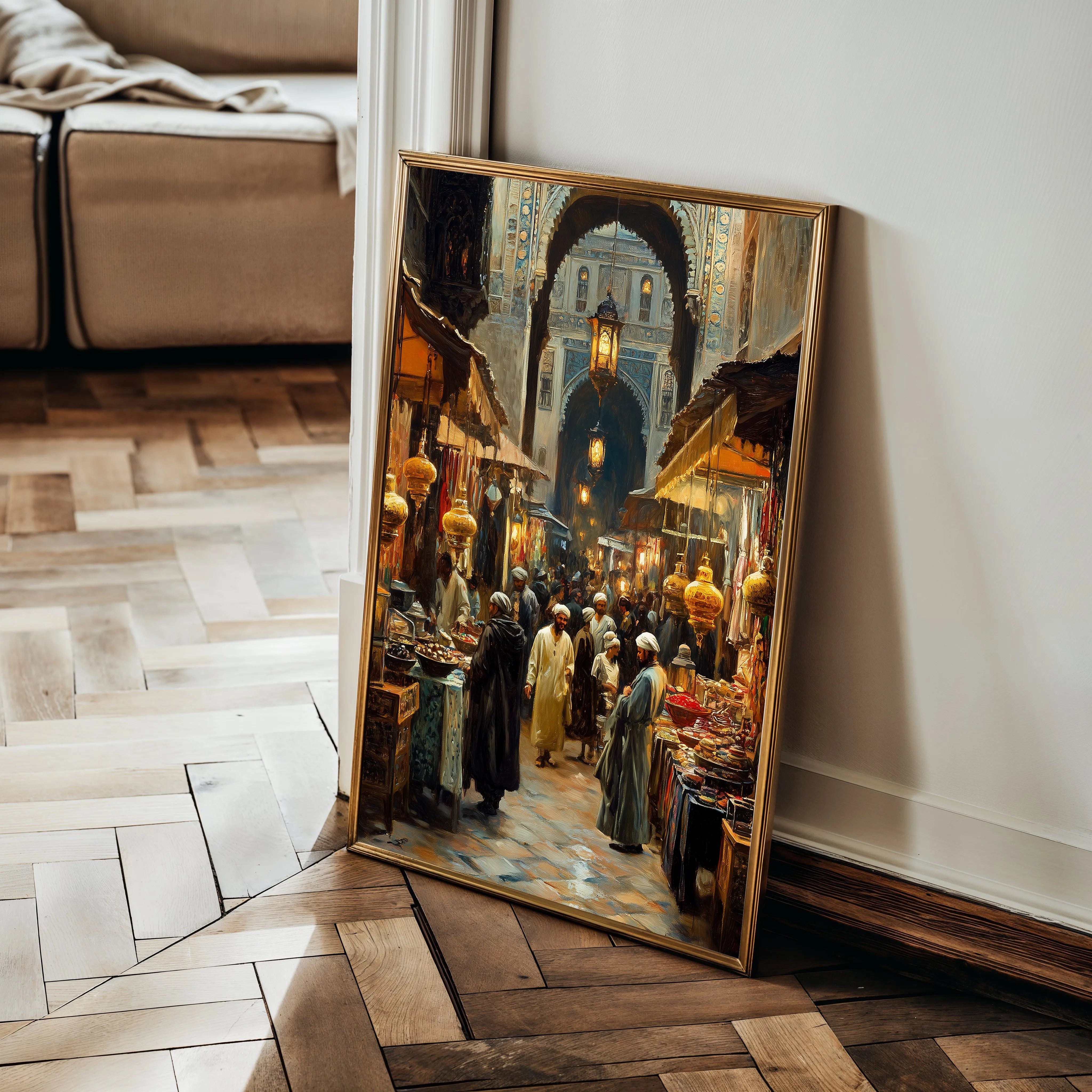 Orientalist 020 Canvas Art 18" x 24" / 45 x 60 cm / Black