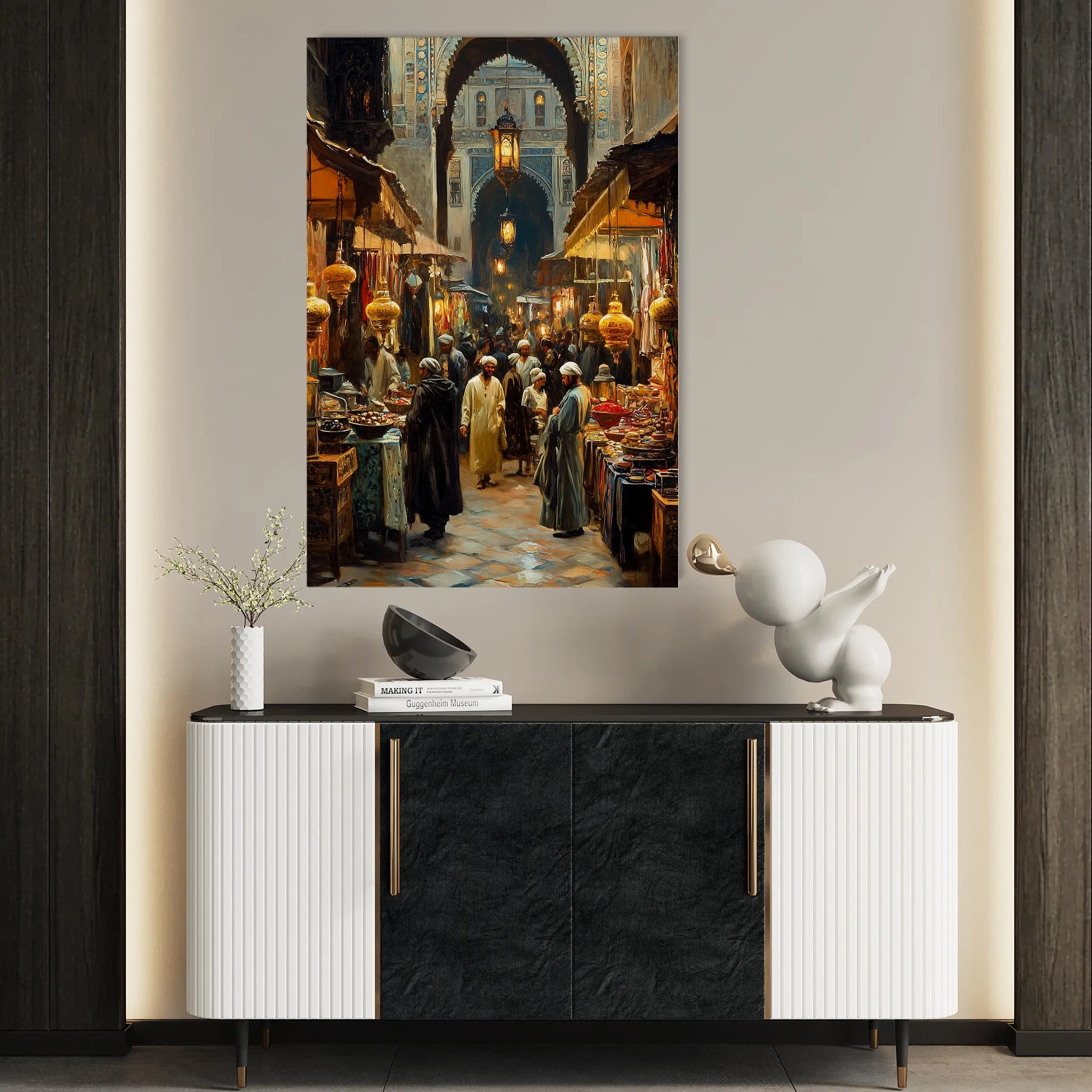 Orientalist 020 Canvas Art 18" x 24" / 45 x 60 cm / Black