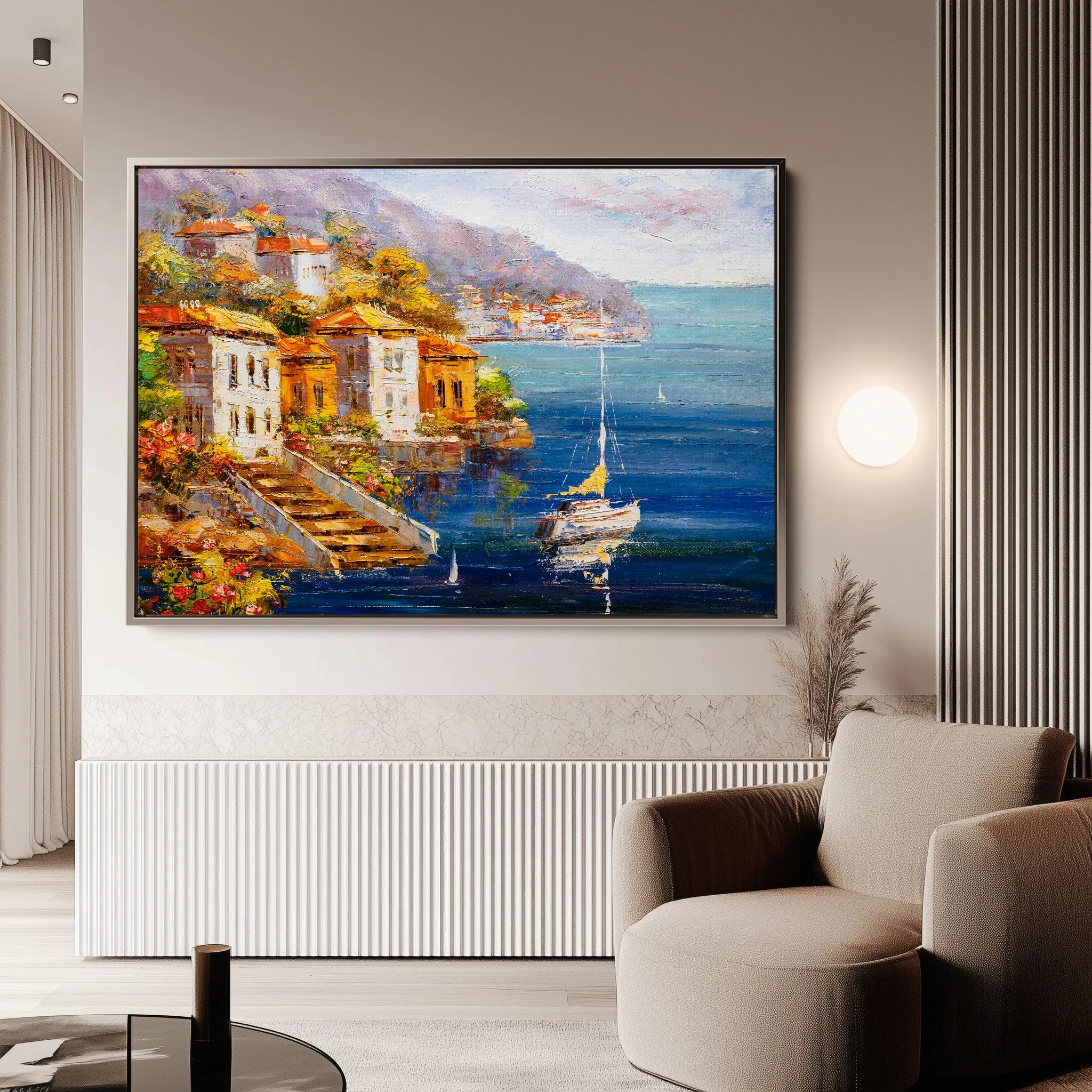 Landscape 021 Canvas Art 18" x 24" / 45 x 60 cm / Black