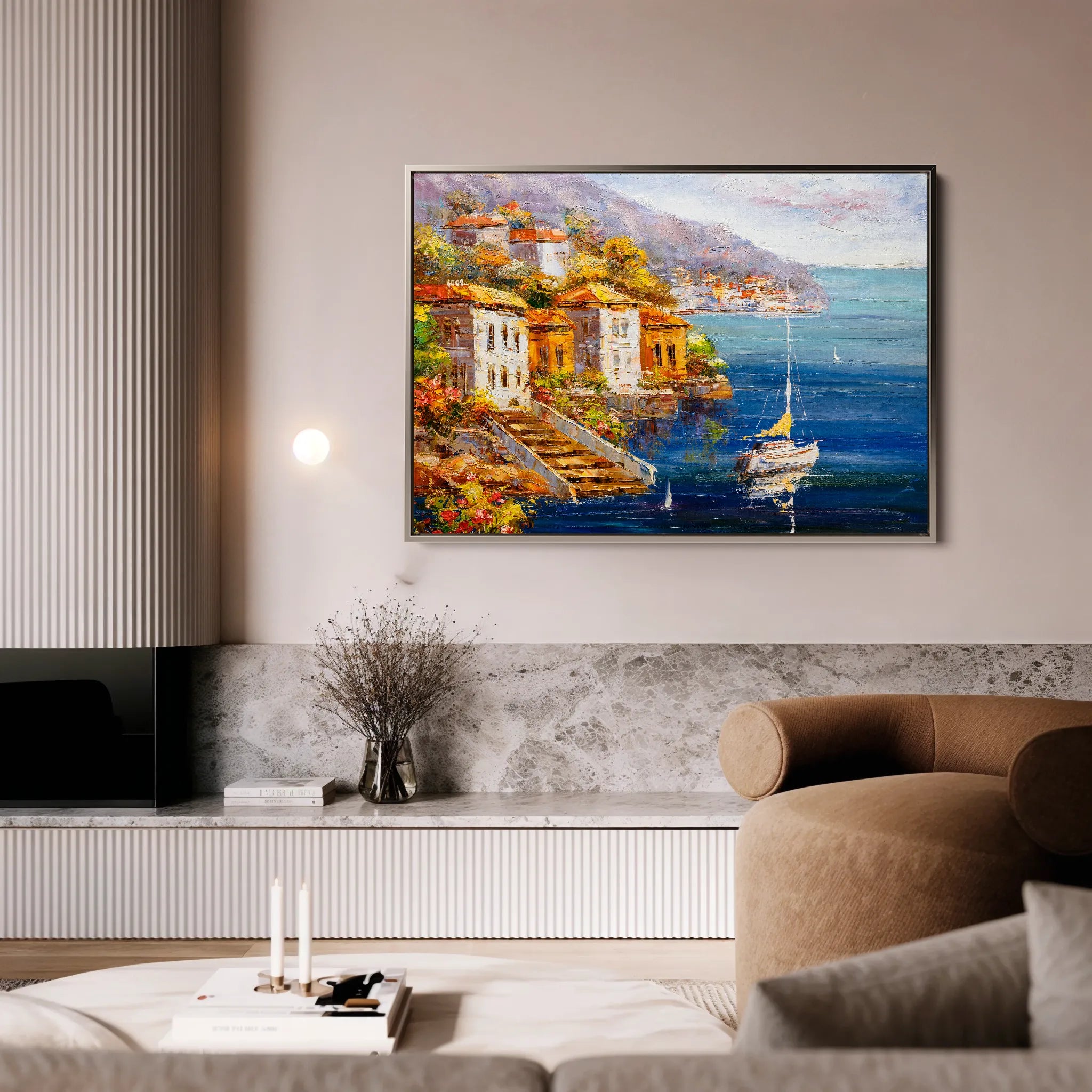 Landscape 021 Canvas Art 18" x 24" / 45 x 60 cm / Black
