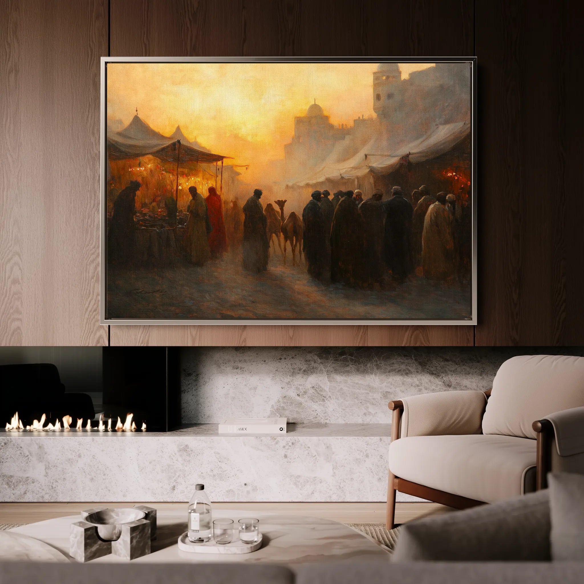 Orientalist 021 Canvas Art 18" x 24" / 45 x 60 cm / Black