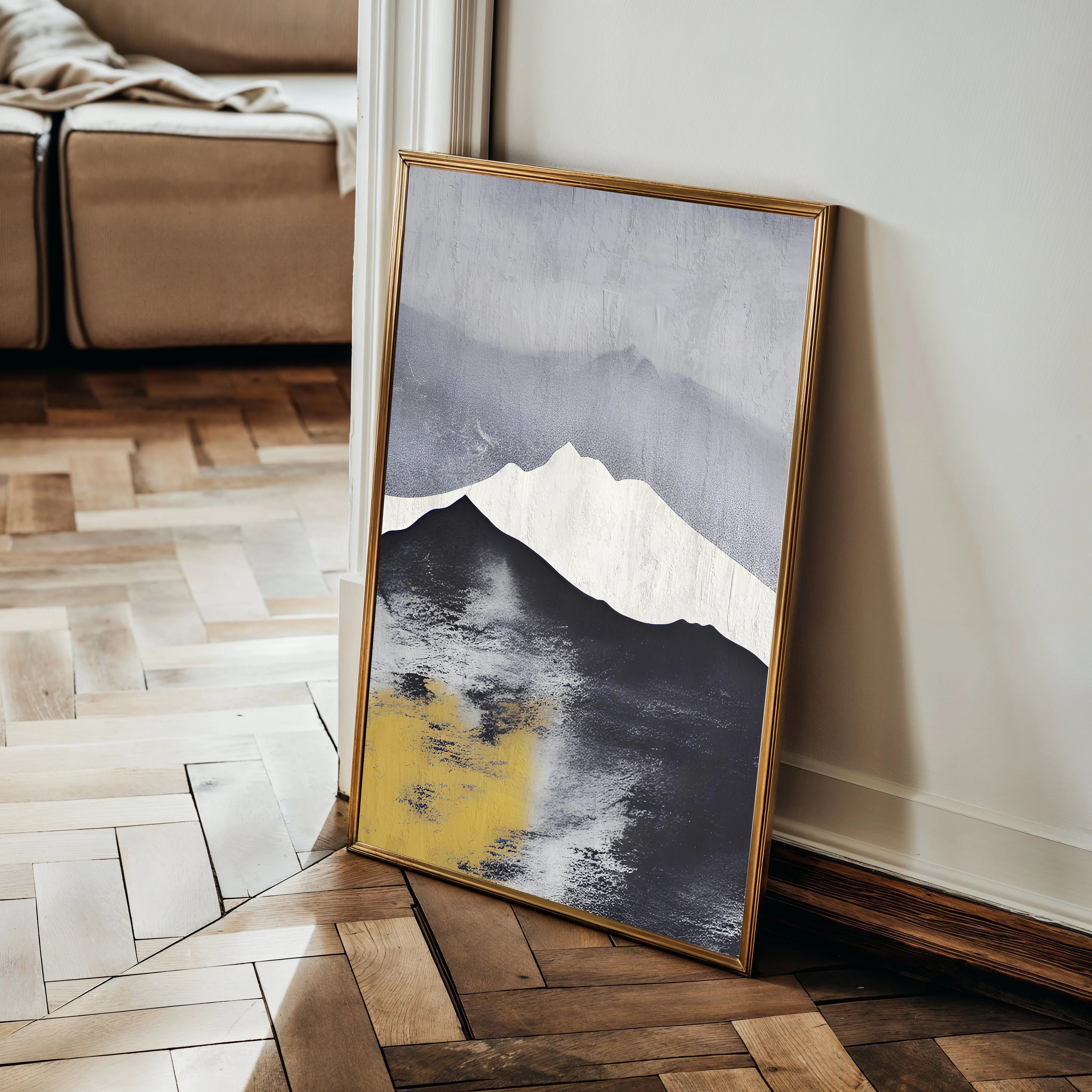 Abstract 022 Canvas Art 18" x 24" / 45 x 60 cm / Black
