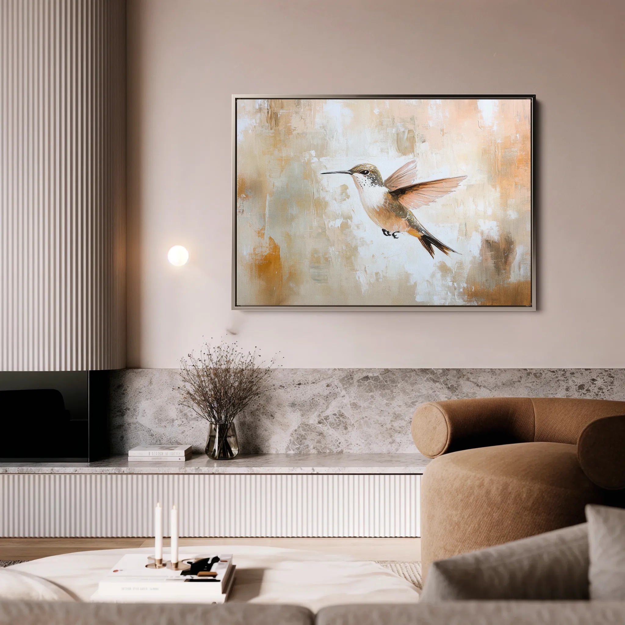 Animals 022 Canvas Art 18" x 24" / 45 x 60 cm / Black