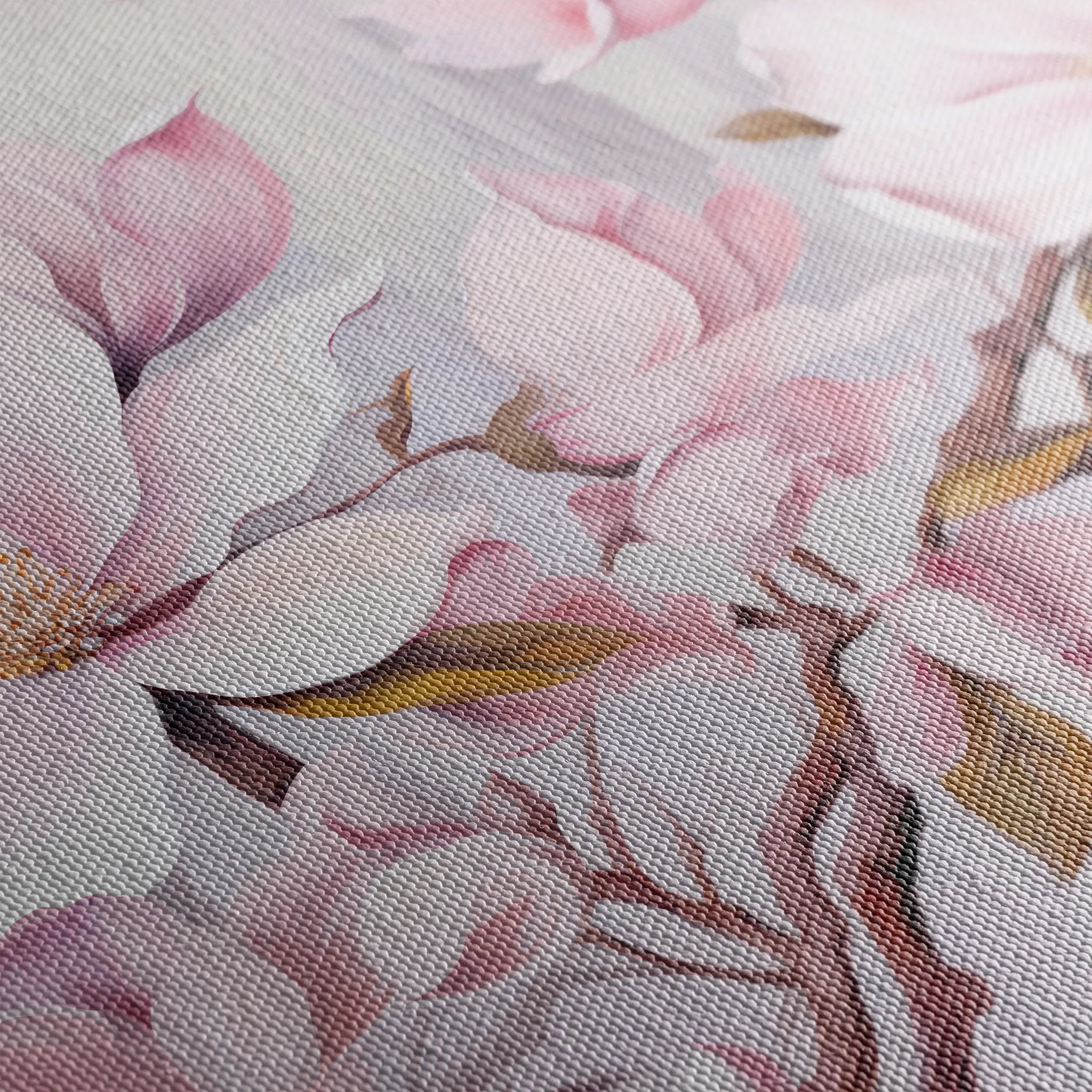 Floral 022 Canvas Art 18" x 24" / 45 x 60 cm / Black