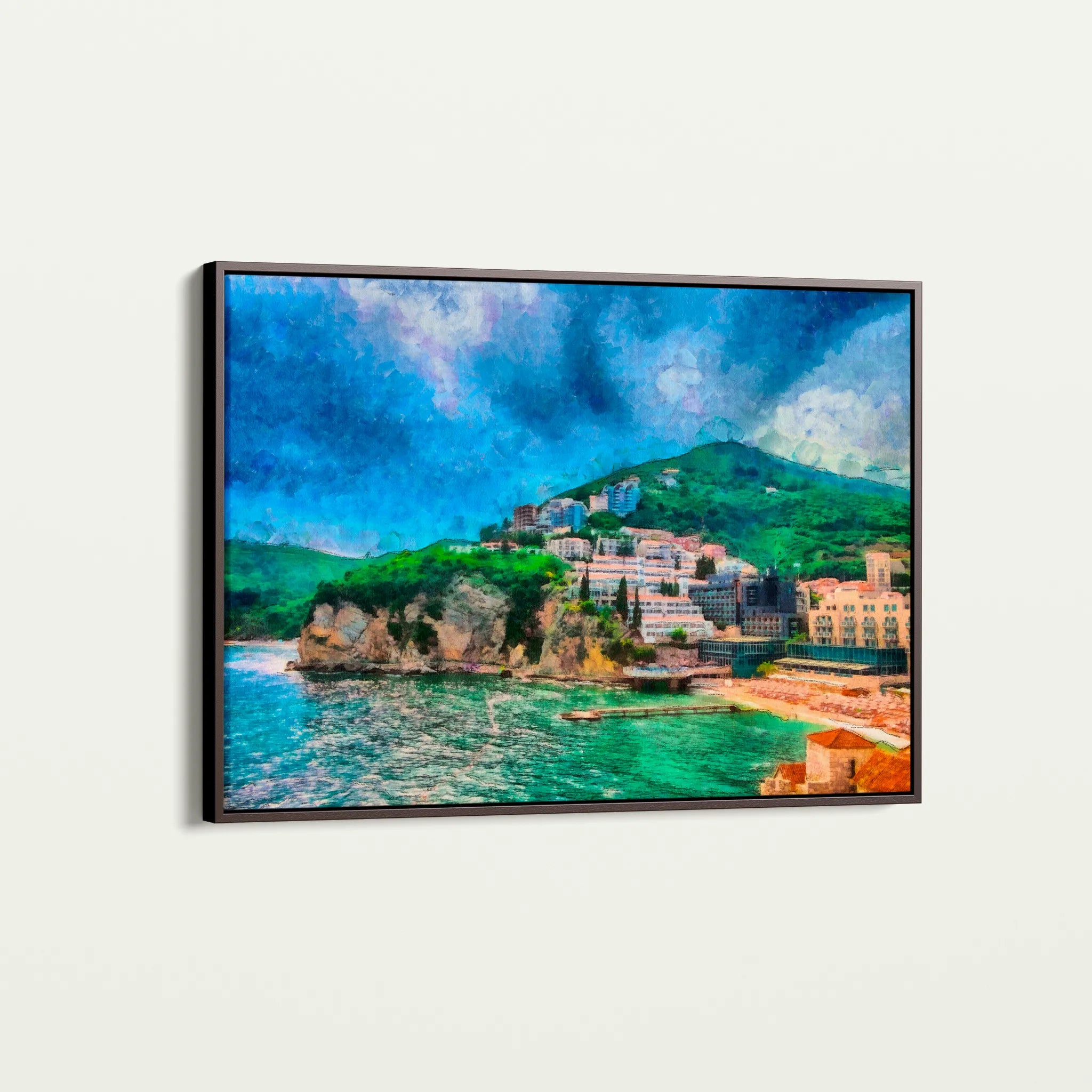 Landscape 022 Canvas Art 18" x 24" / 45 x 60 cm / Black