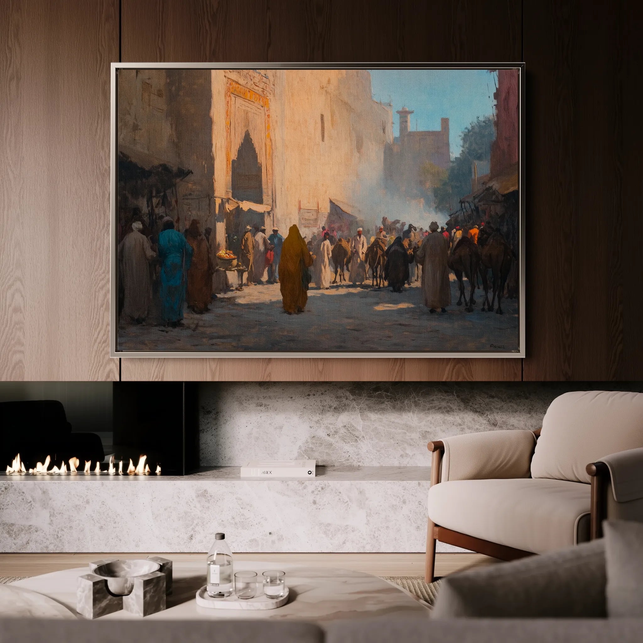 Orientalist 022 Canvas Art 18" x 24" / 45 x 60 cm / Black