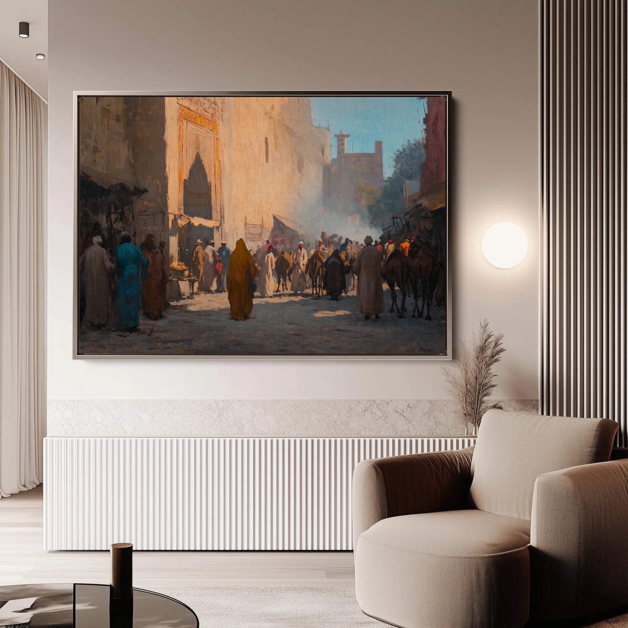 Orientalist 022 Canvas Art 18" x 24" / 45 x 60 cm / Black