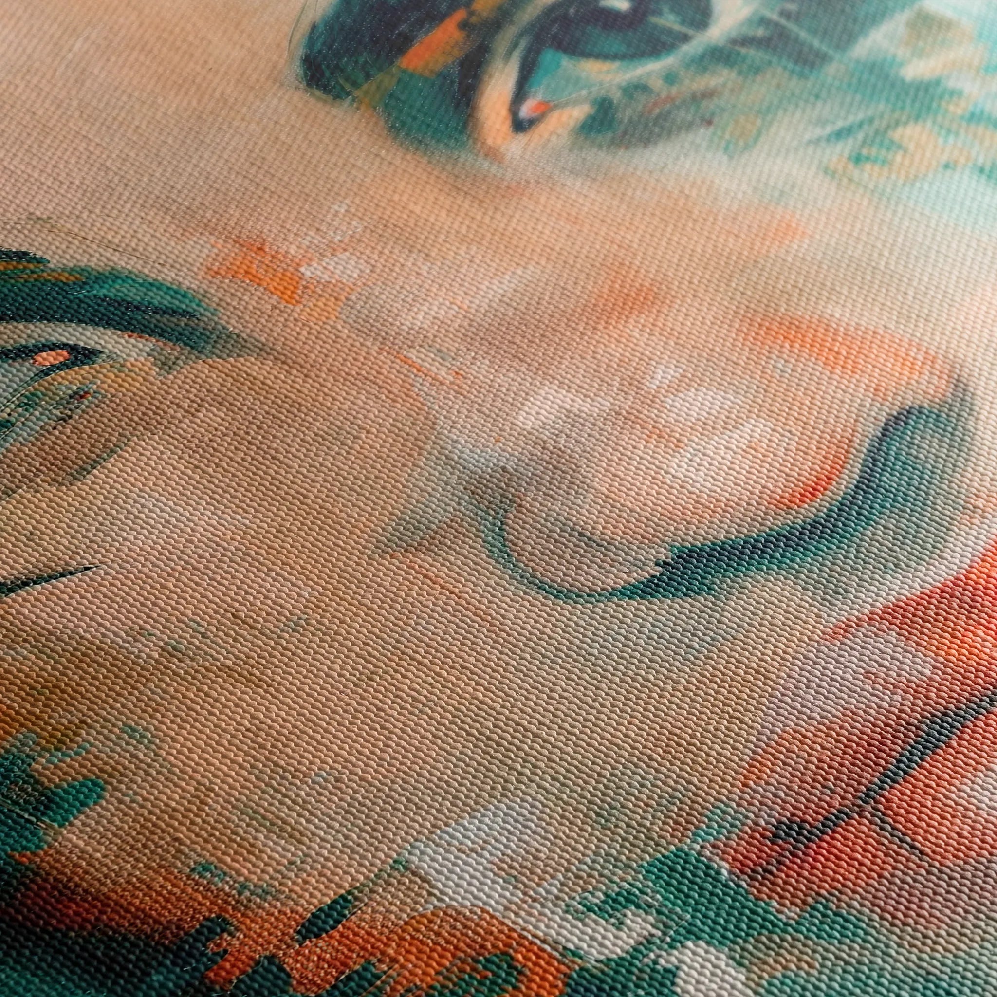 Portrait 022 Canvas Art 18" x 24" / 45 x 60 cm / Black