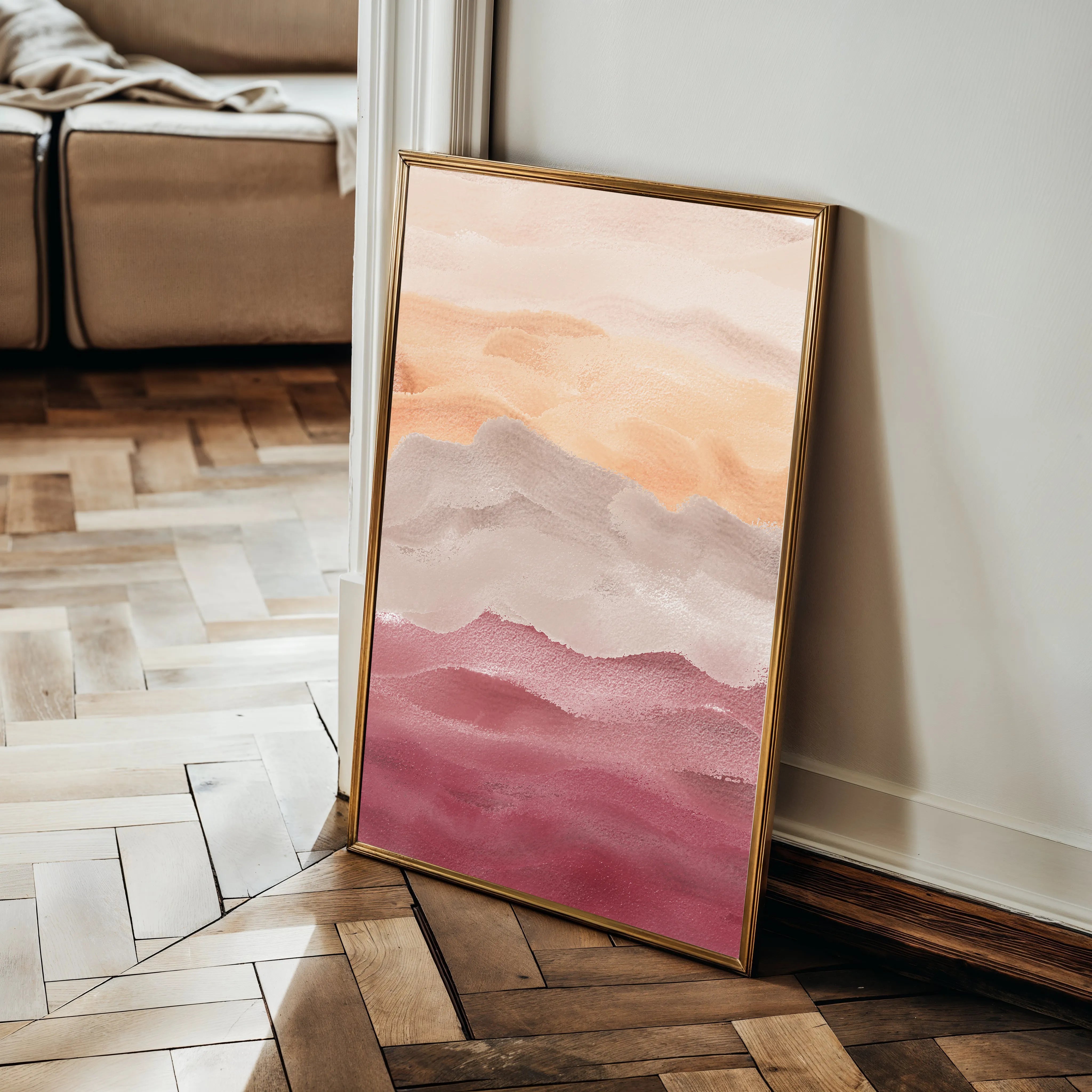 Abstract 023 Canvas Art 18" x 24" / 45 x 60 cm / Black