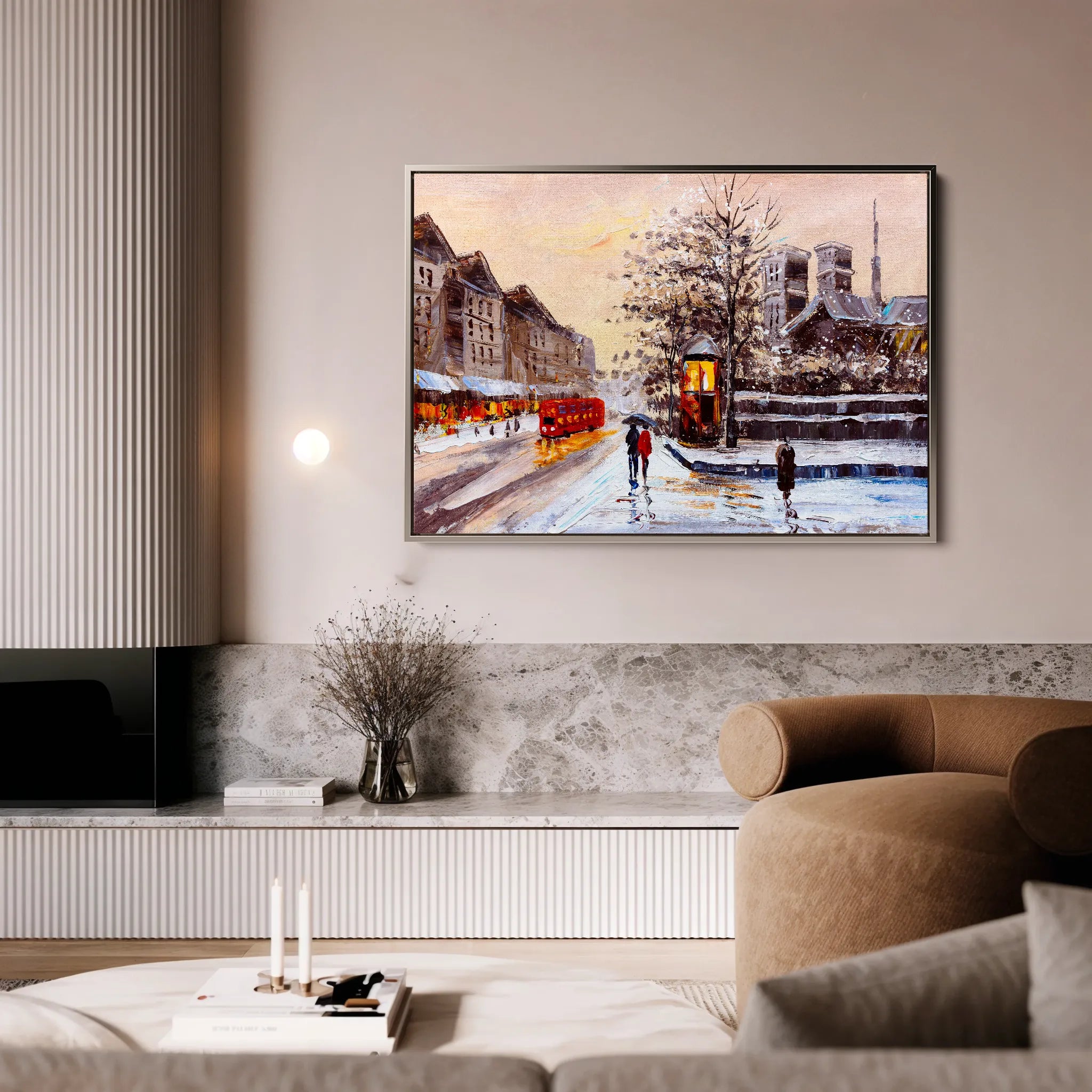 Landscape 023 Canvas Art 18" x 24" / 45 x 60 cm / Black