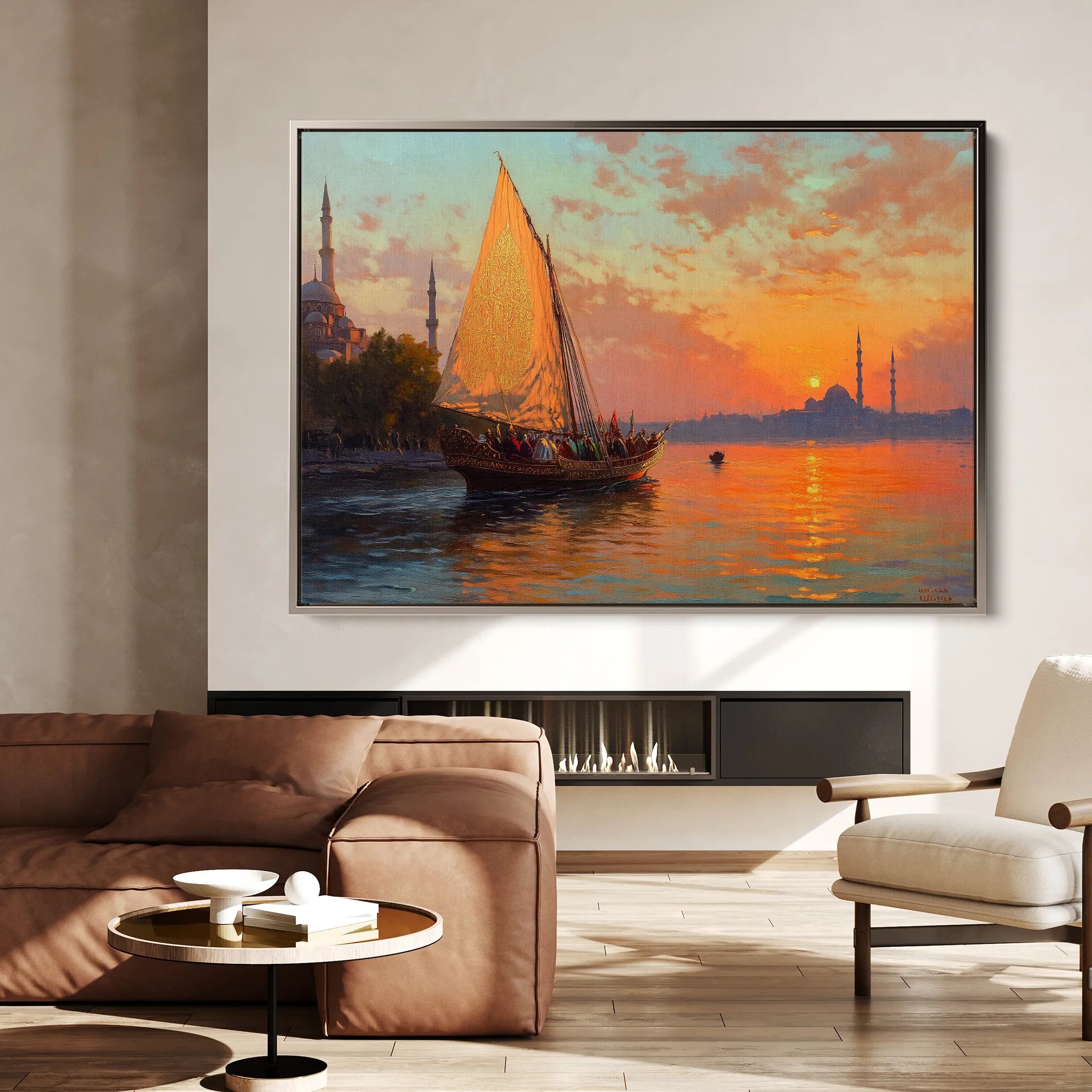 Orientalist 023 Canvas Art 18" x 24" / 45 x 60 cm / Black