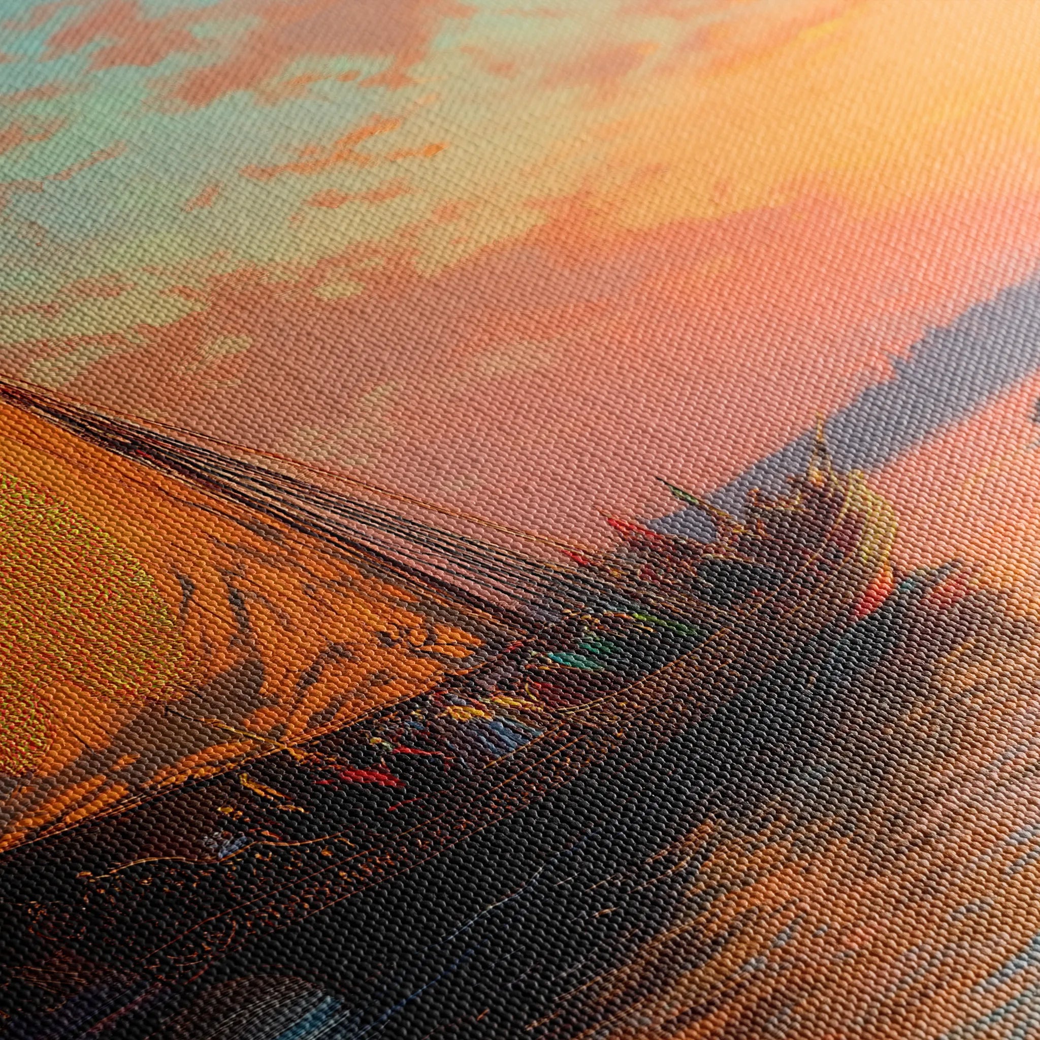 Orientalist 023 Canvas Art 18" x 24" / 45 x 60 cm / Black