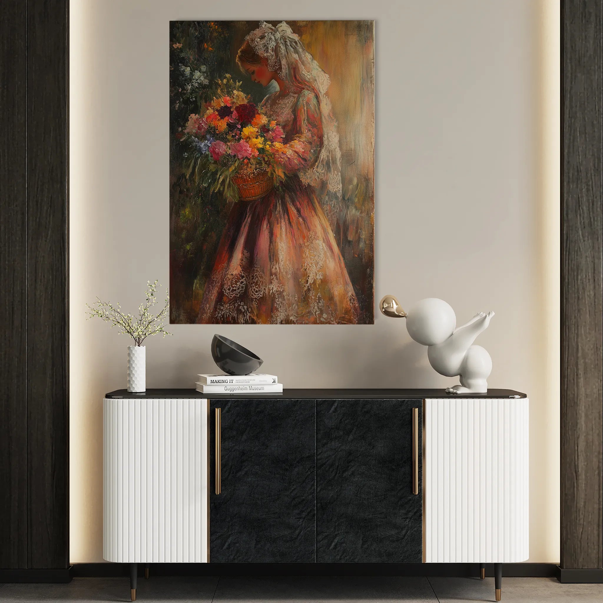 Classic 024 Canvas Art 18" x 24" / 45 x 60 cm / Black