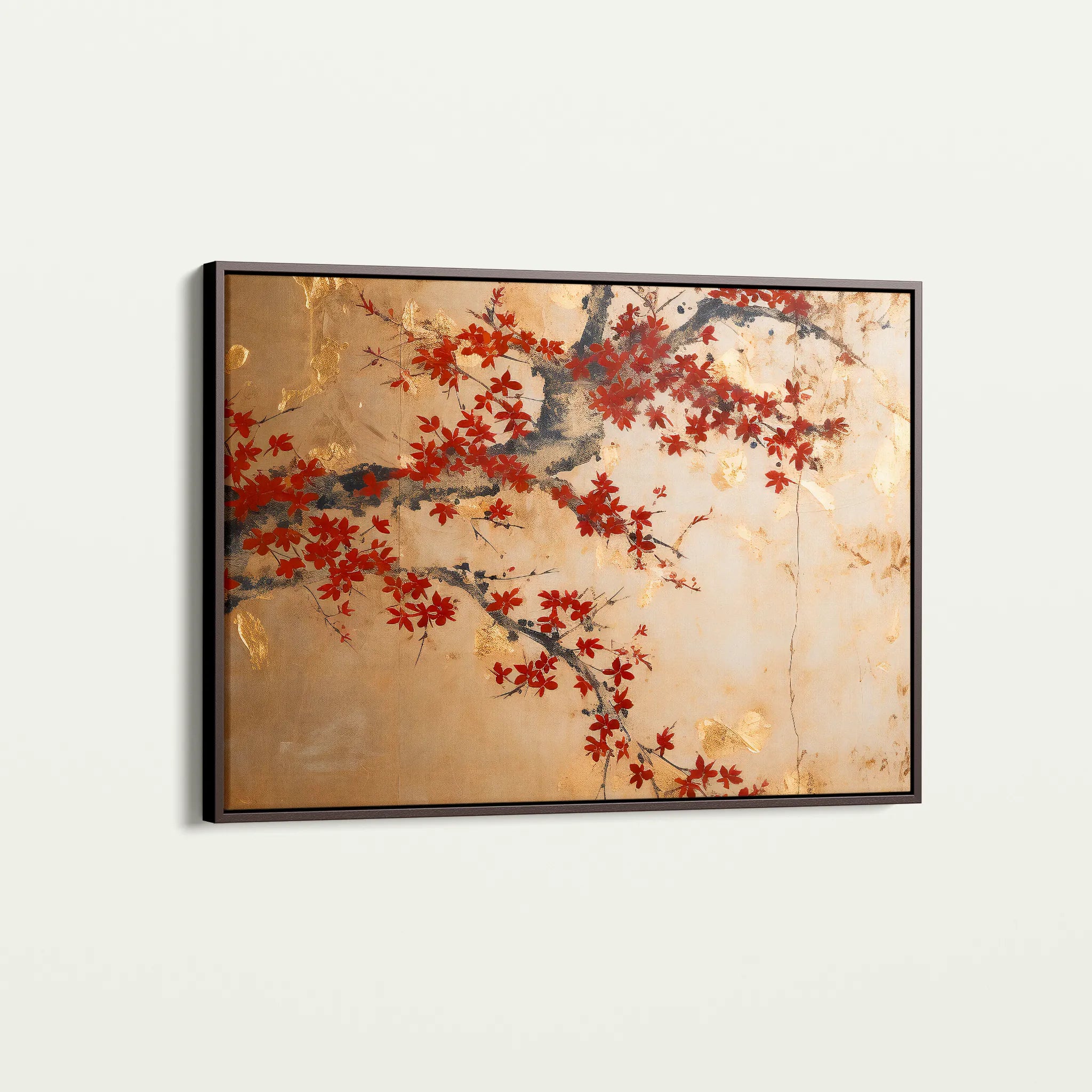 Floral 024 Canvas Art 18" x 24" / 45 x 60 cm / Black