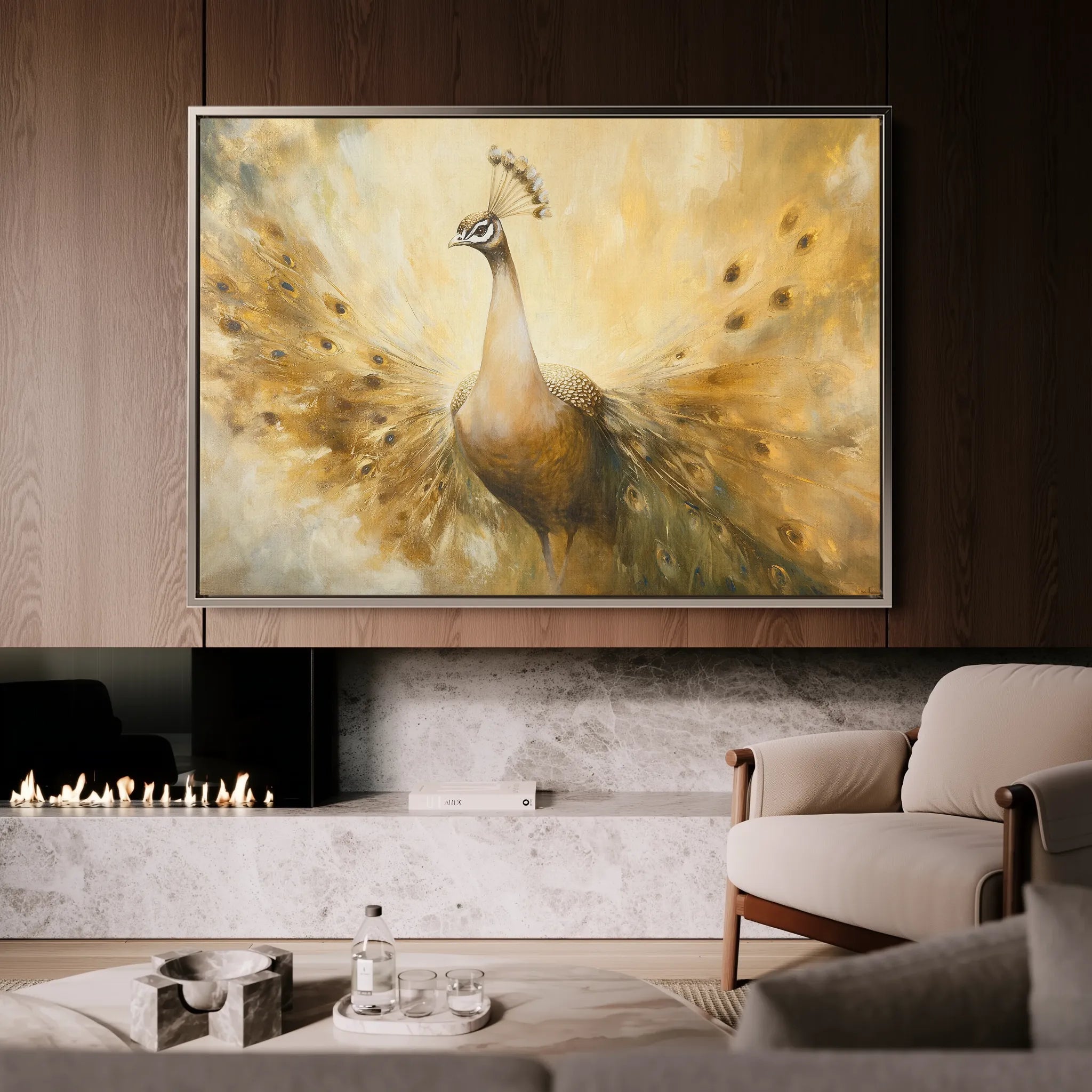Animals 025 Canvas Art 18" x 24" / 45 x 60 cm / Black