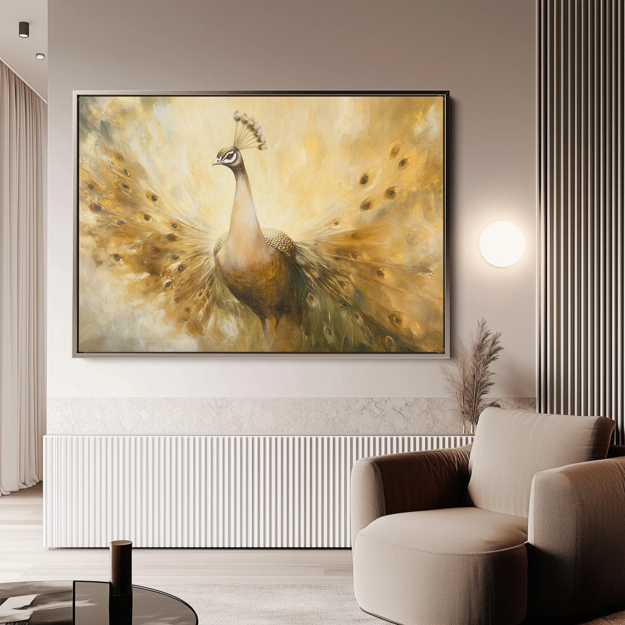 Animals 025 Canvas Art 18" x 24" / 45 x 60 cm / Black