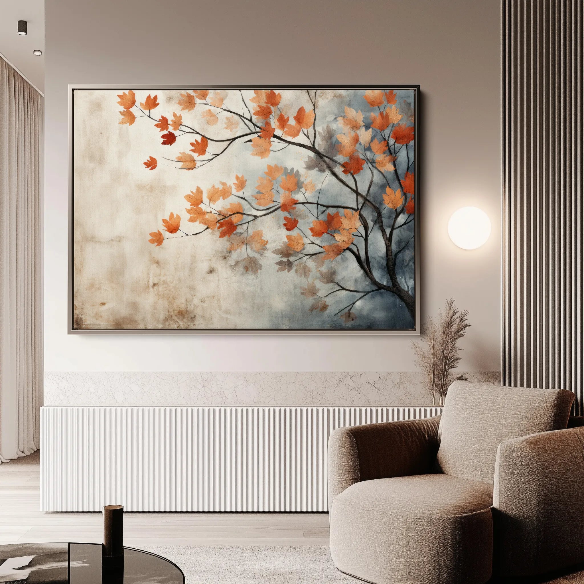 Floral 025 Canvas Art 18" x 24" / 45 x 60 cm / Black