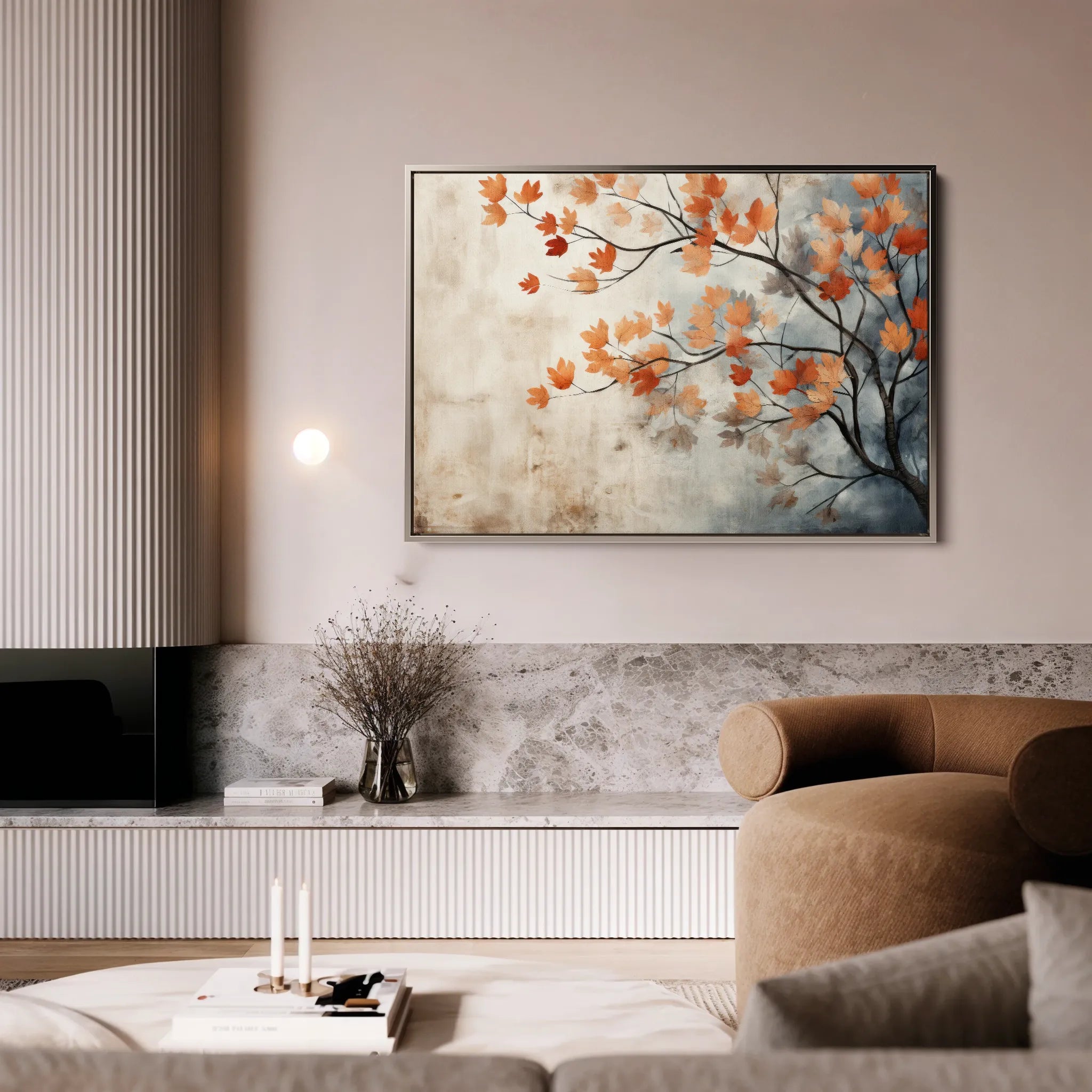 Floral 025 Canvas Art 18" x 24" / 45 x 60 cm / Black