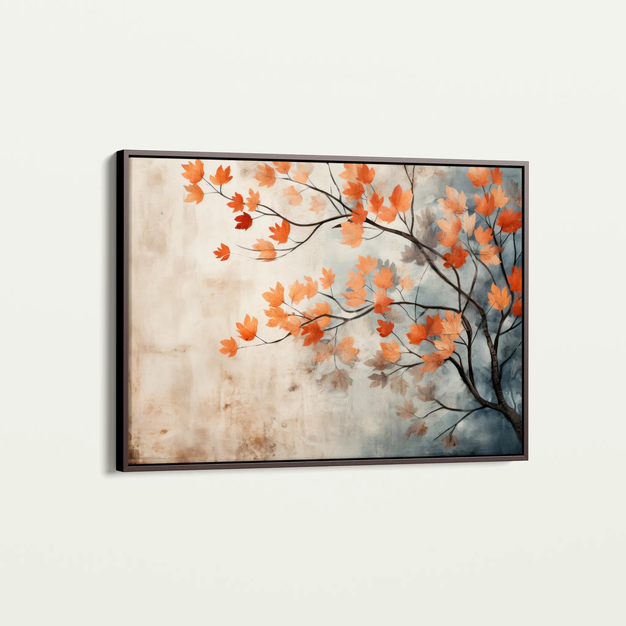 Floral 025 Canvas Art 18" x 24" / 45 x 60 cm / Black
