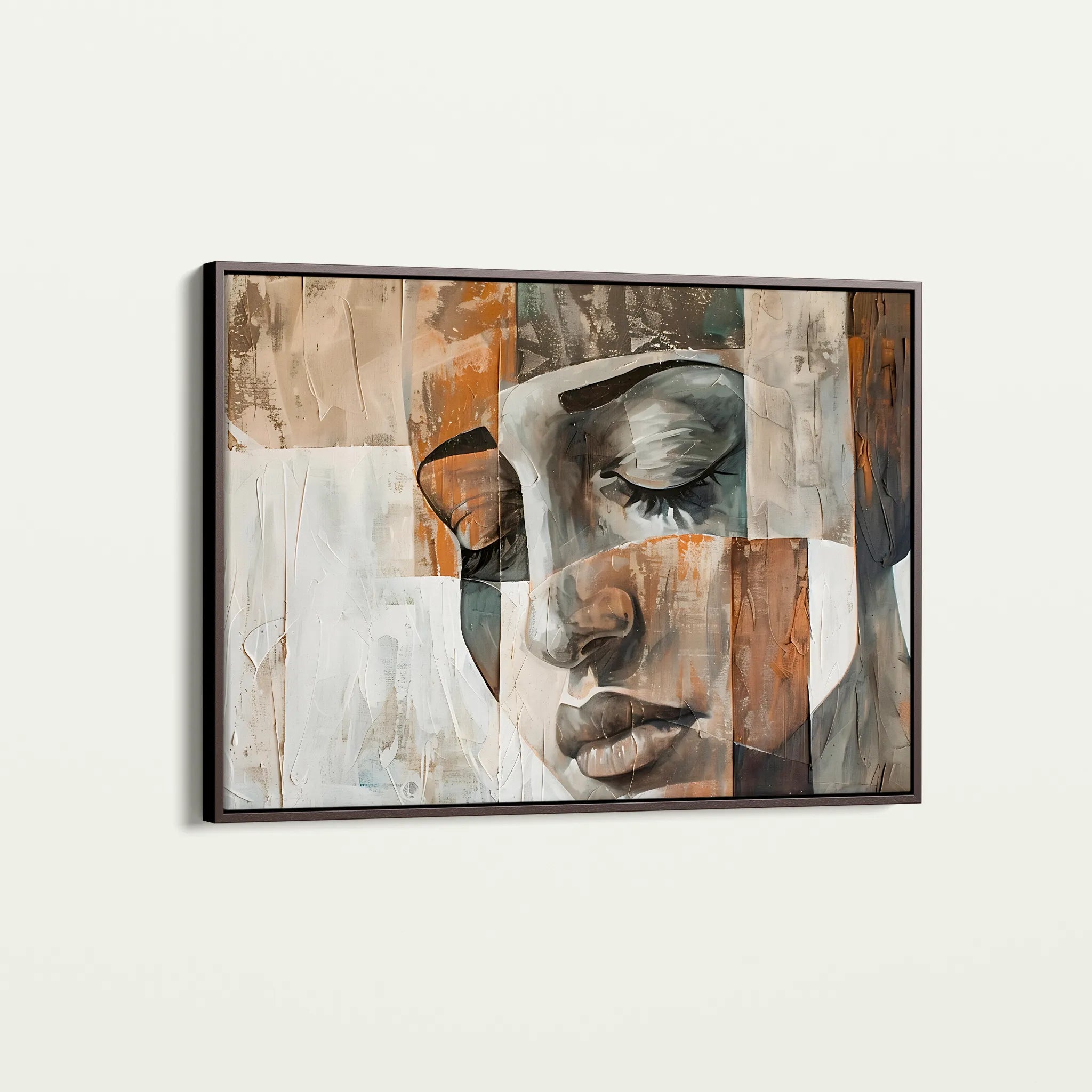 Portrait 025 Canvas Art 18" x 24" / 45 x 60 cm / Black