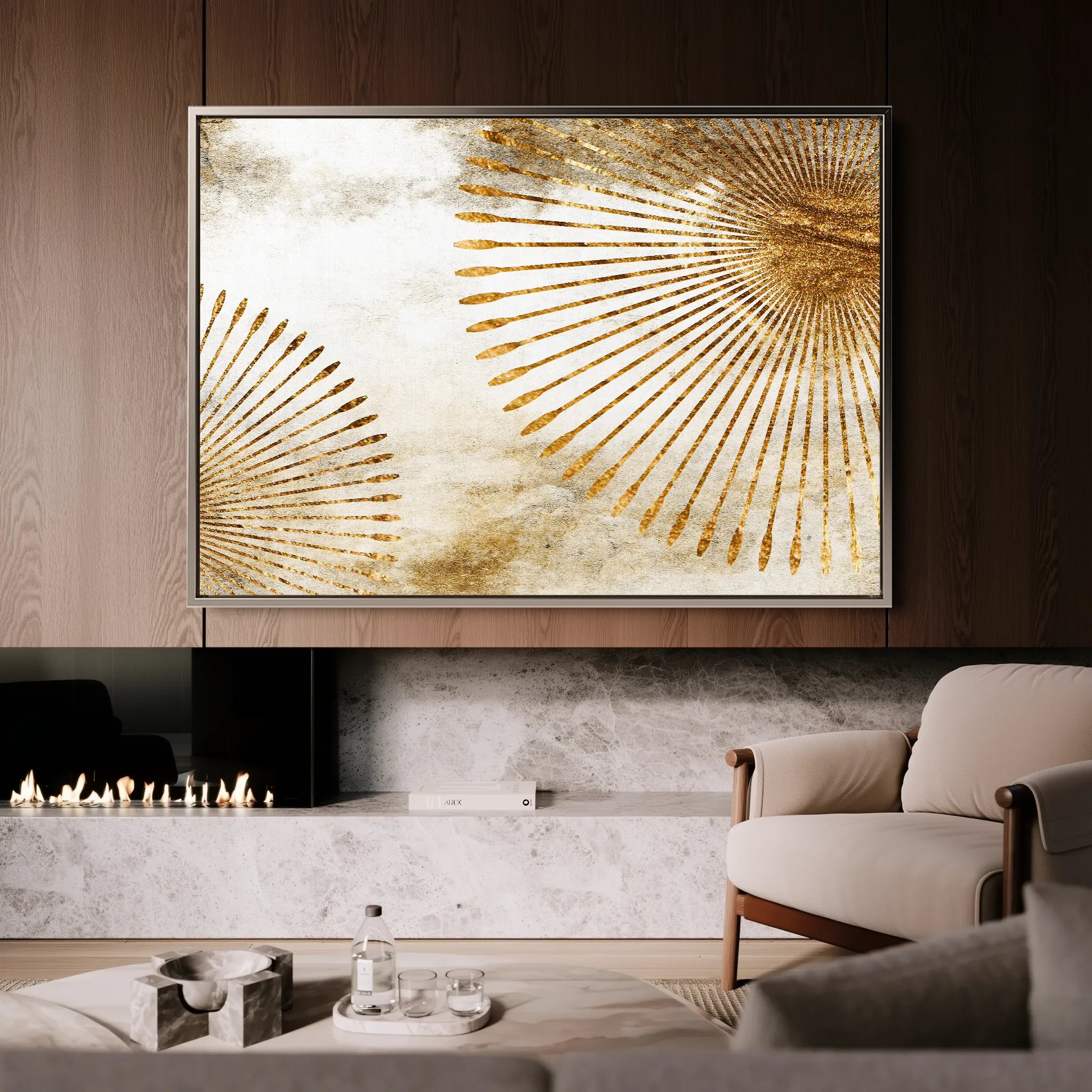 Abstract 026 Canvas Art 18" x 24" / 45 x 60 cm / Black