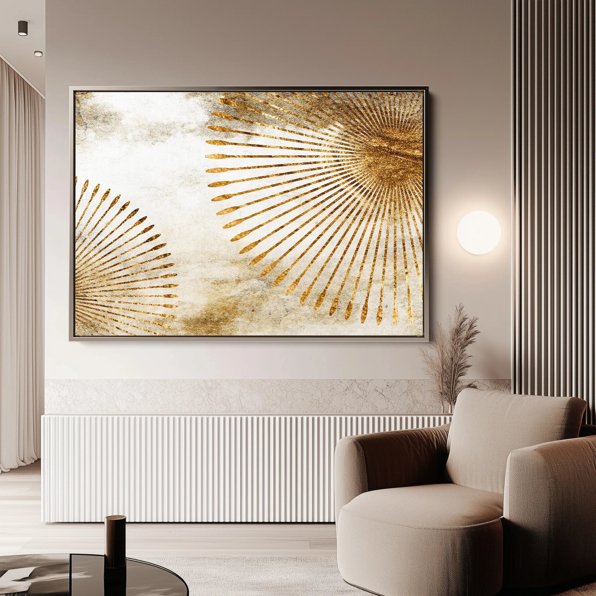 Abstract 026 Canvas Art 18" x 24" / 45 x 60 cm / Black
