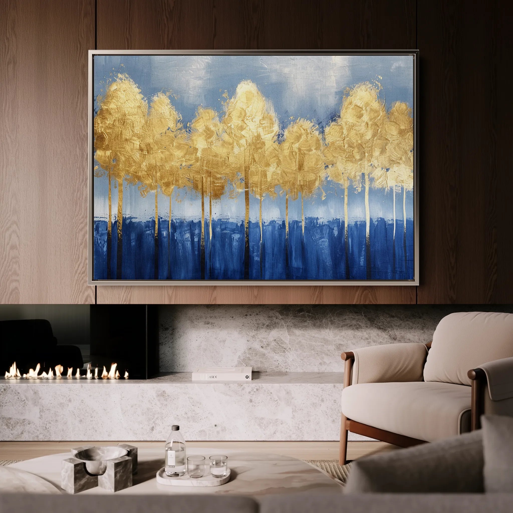 Floral 026 Canvas Art 18" x 24" / 45 x 60 cm / Black
