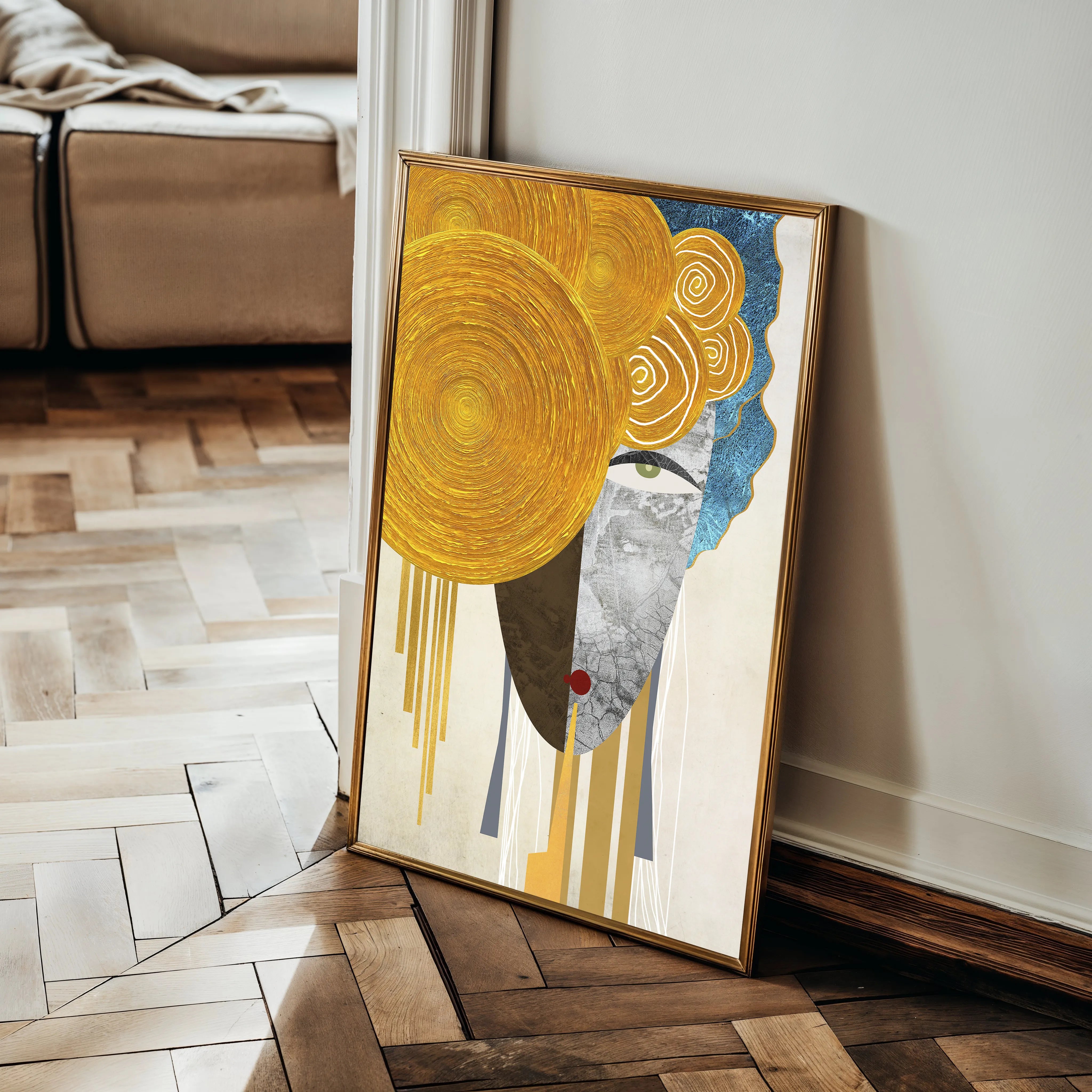 Portrait 026 Canvas Art 18" x 24" / 45 x 60 cm / Black