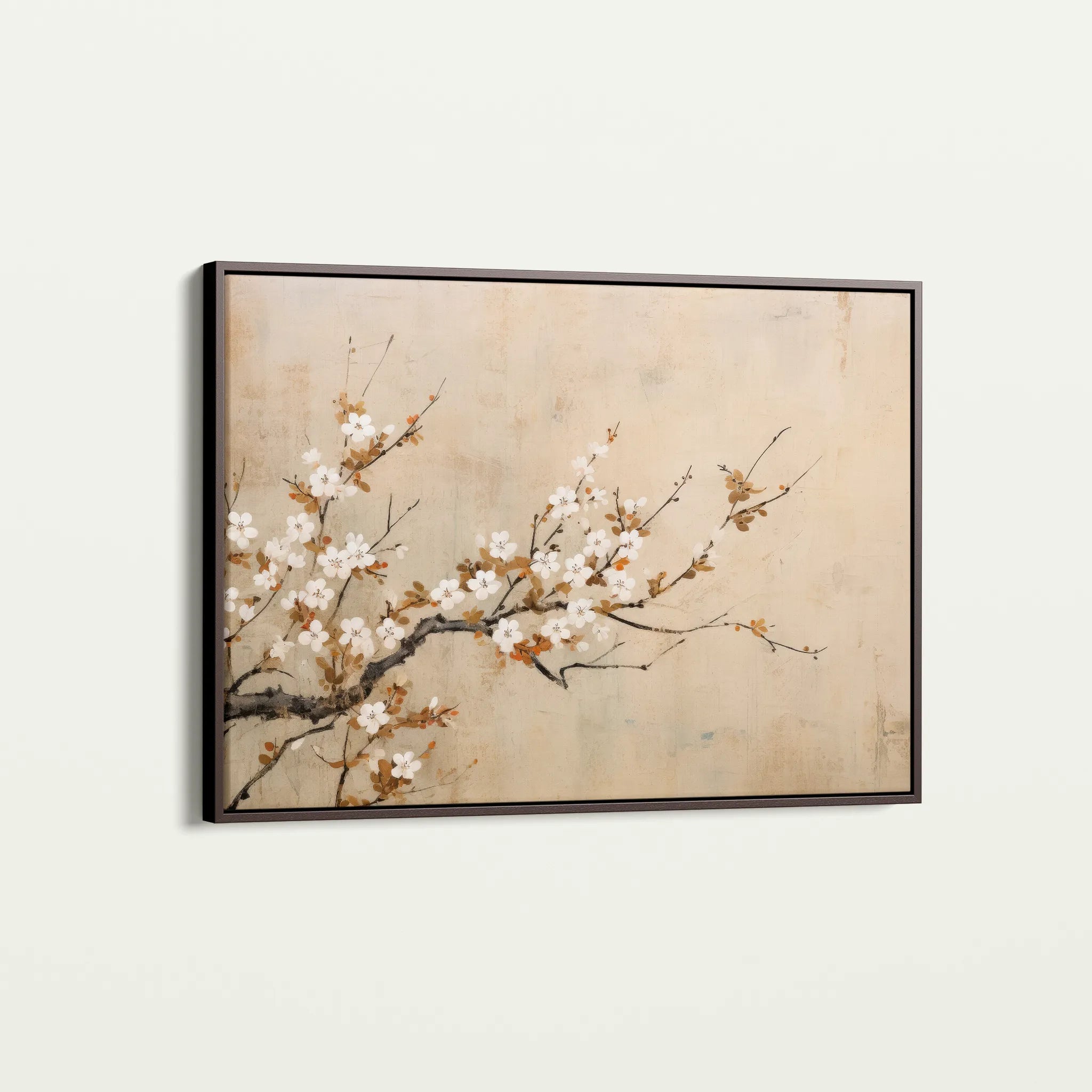 Floral 027 Canvas Art 18" x 24" / 45 x 60 cm / Black