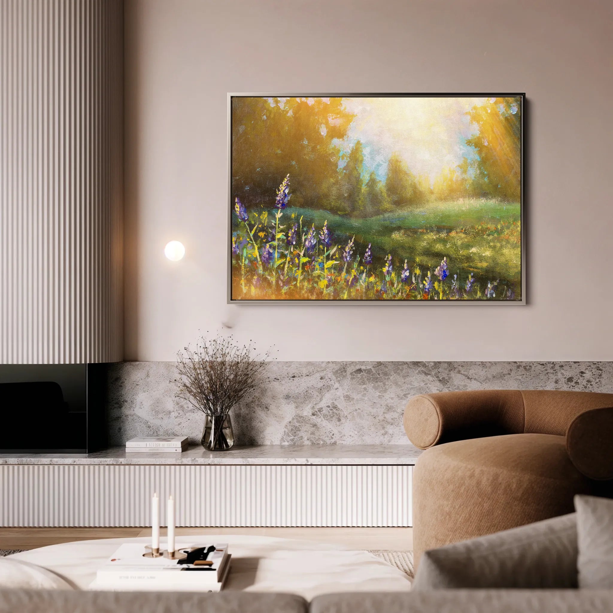 Landscape 027 Canvas Art 18" x 24" / 45 x 60 cm / Black