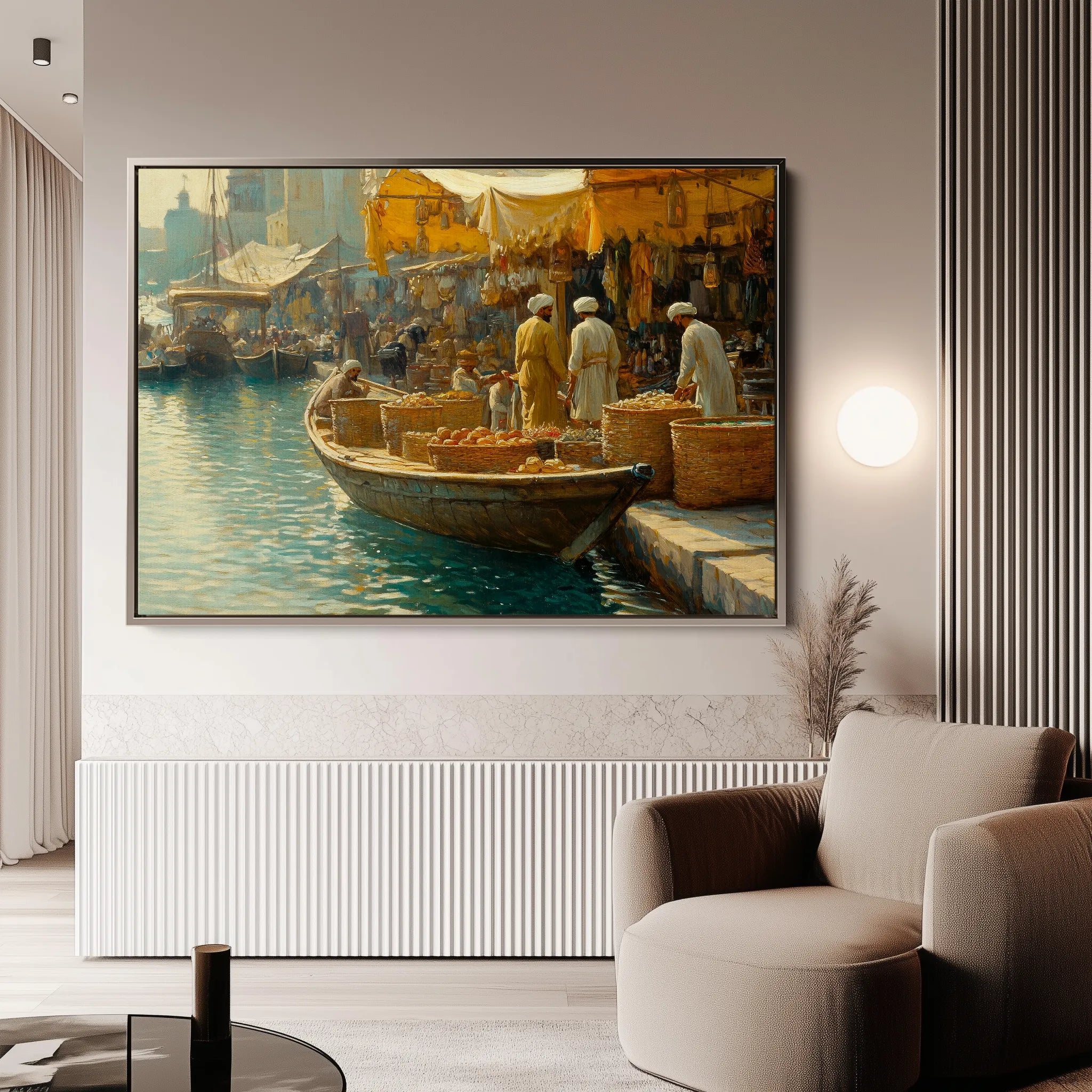 Orientalist 027 Canvas Art 18" x 24" / 45 x 60 cm / Black