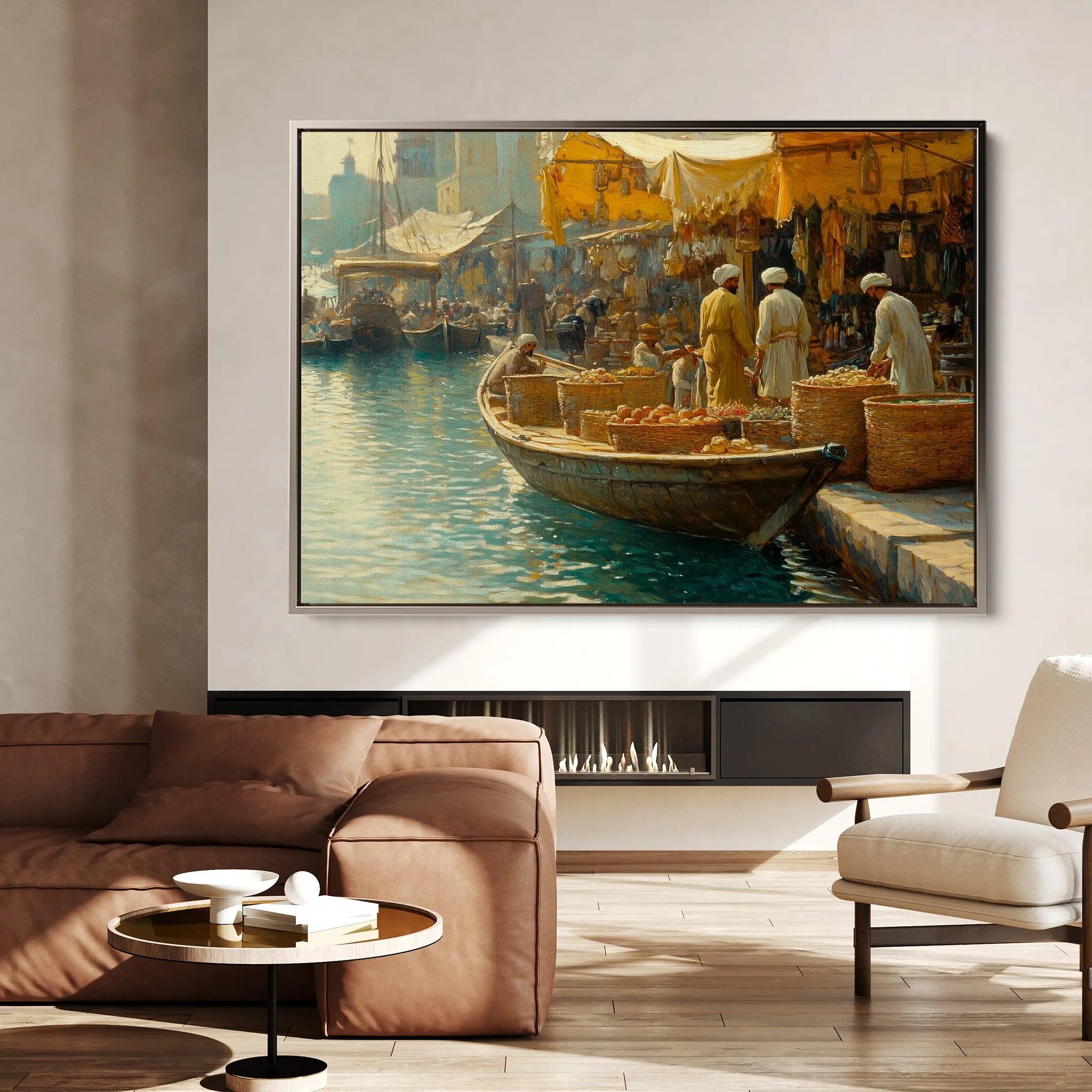 Orientalist 027 Canvas Art 18" x 24" / 45 x 60 cm / Black