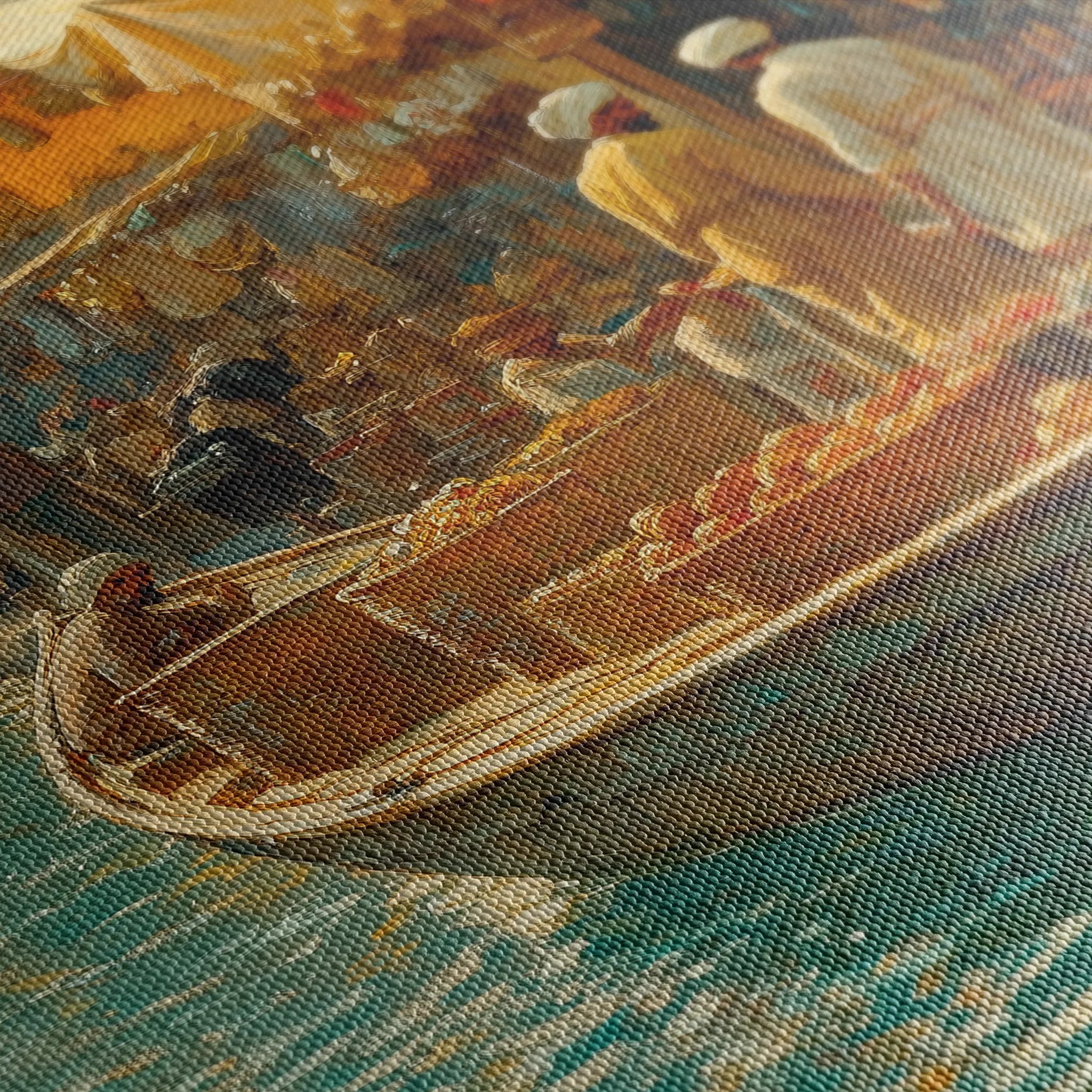 Orientalist 027 Canvas Art 18" x 24" / 45 x 60 cm / Black