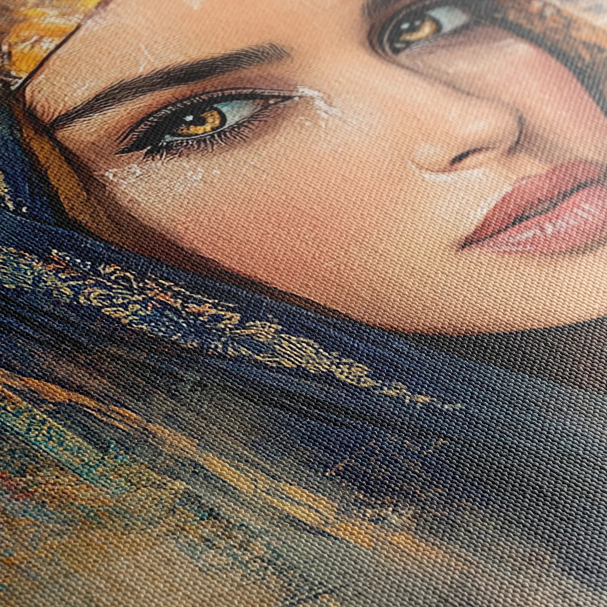 Portrait 027 Canvas Art 18" x 24" / 45 x 60 cm / Black