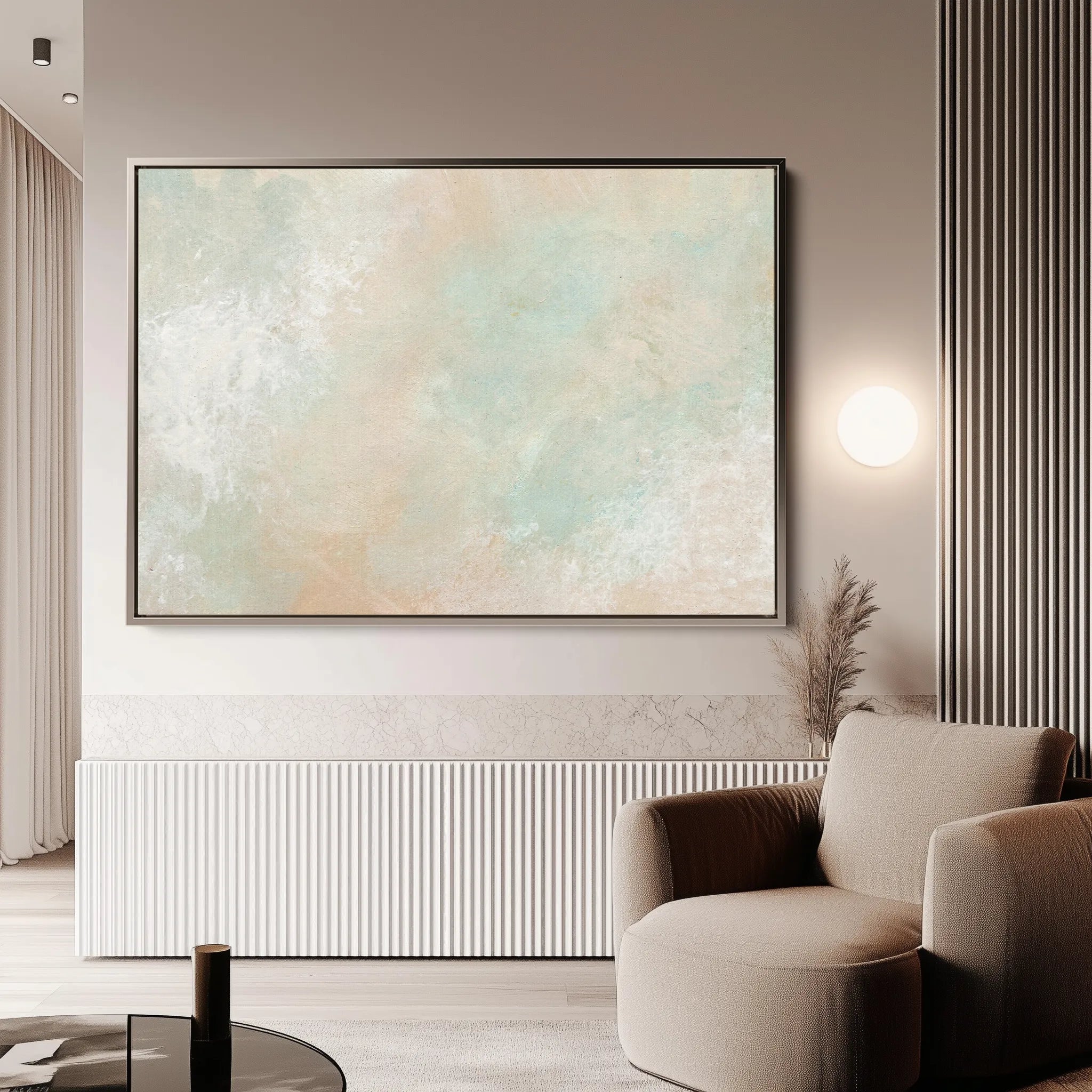 Abstract 028 Canvas Art 18" x 24" / 45 x 60 cm / Black