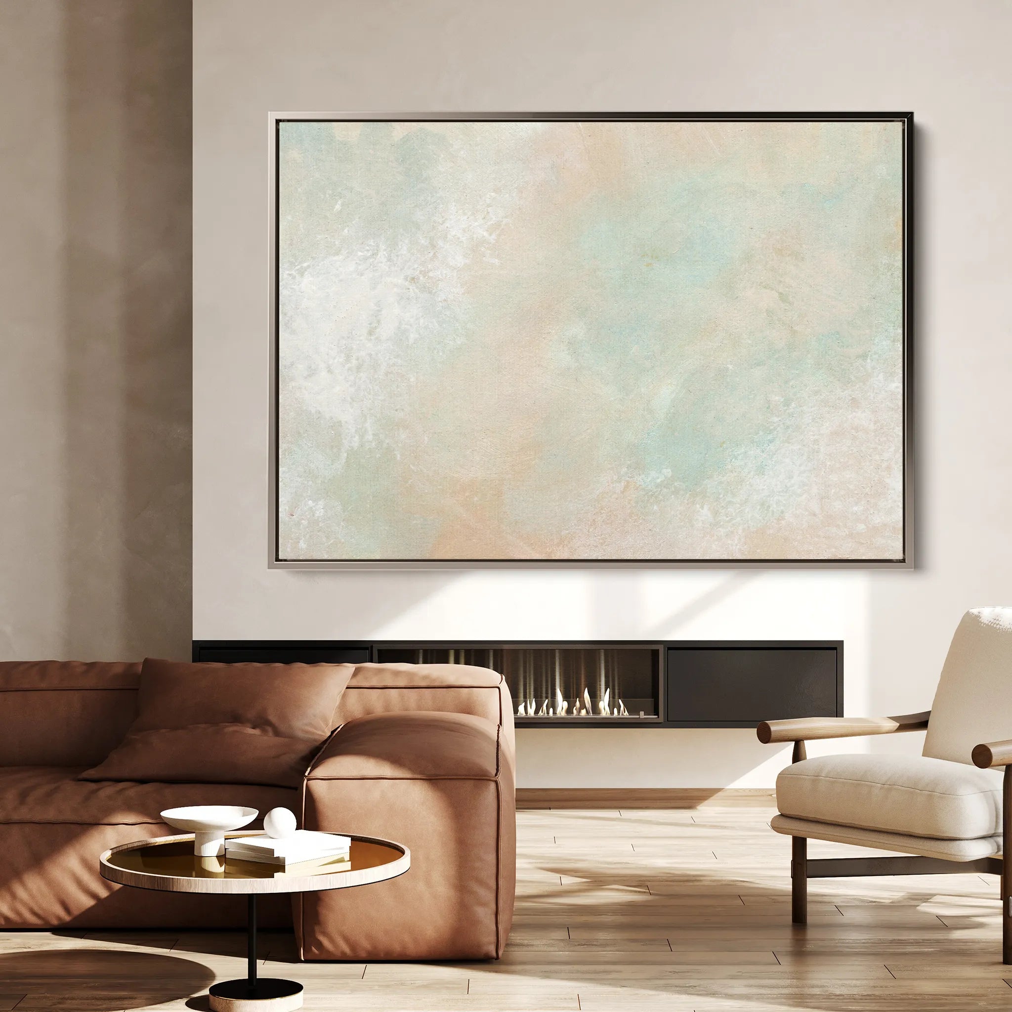 Abstract 028 Canvas Art 18" x 24" / 45 x 60 cm / Black