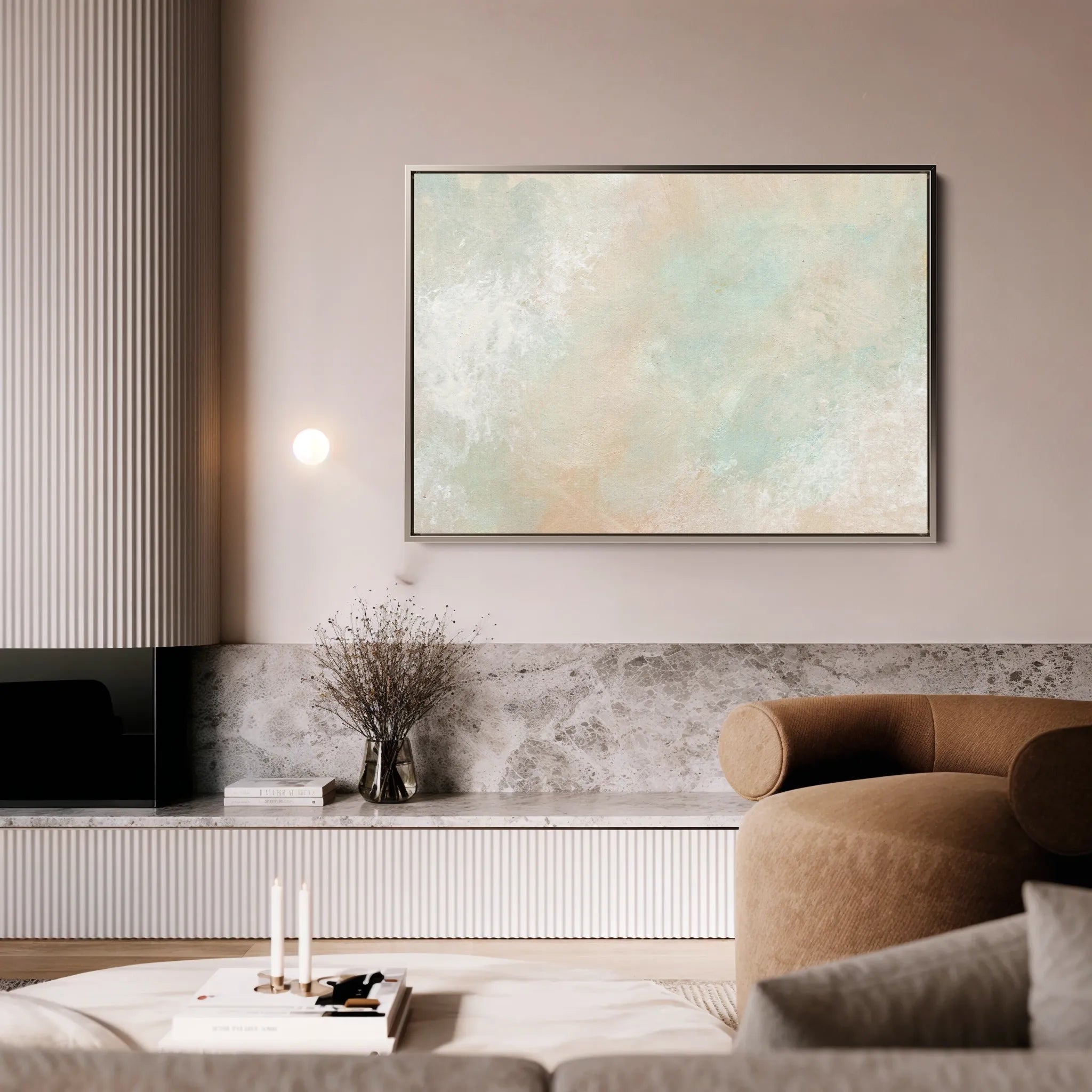 Abstract 028 Canvas Art 18" x 24" / 45 x 60 cm / Black