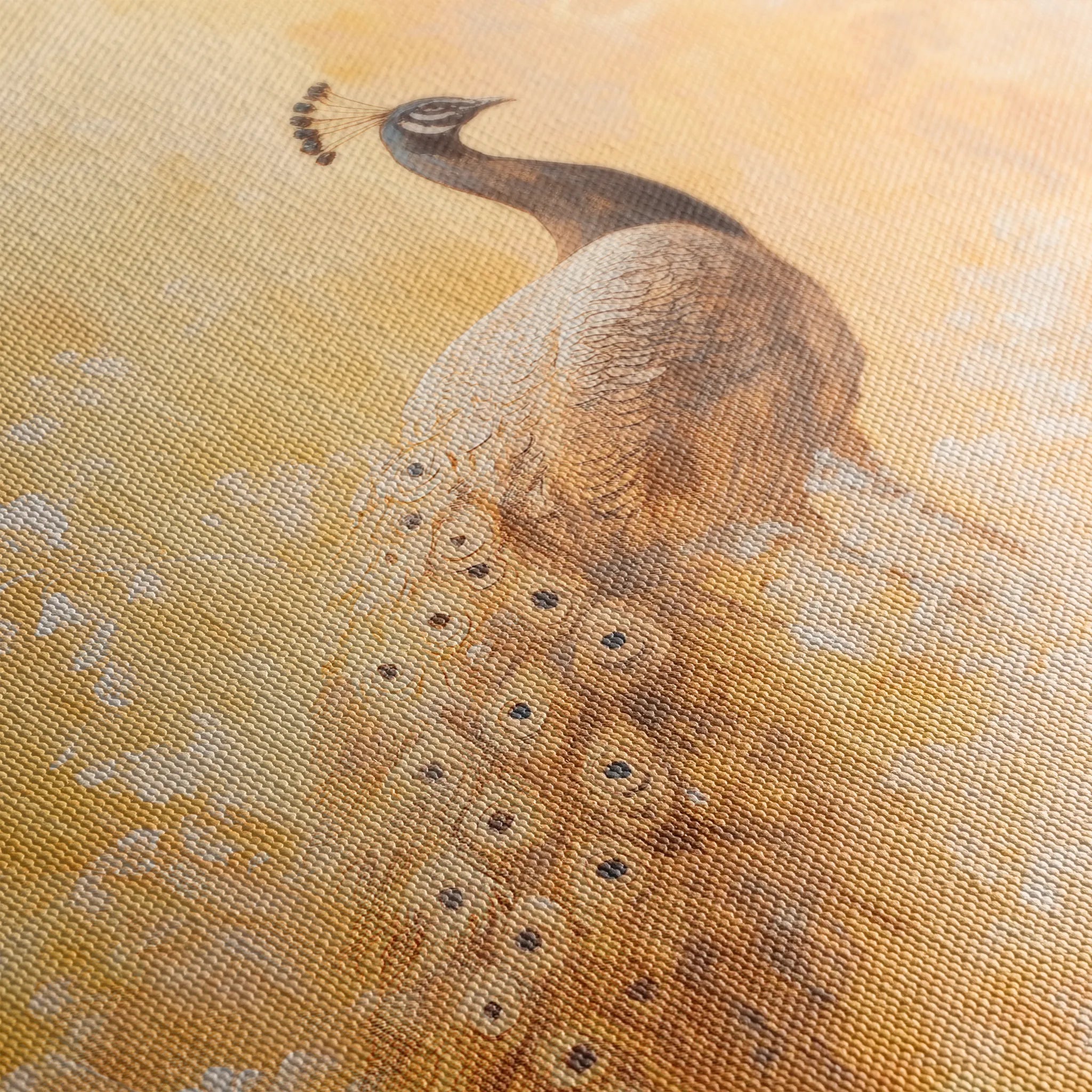 Animals 028 Canvas Art 18" x 24" / 45 x 60 cm / Black