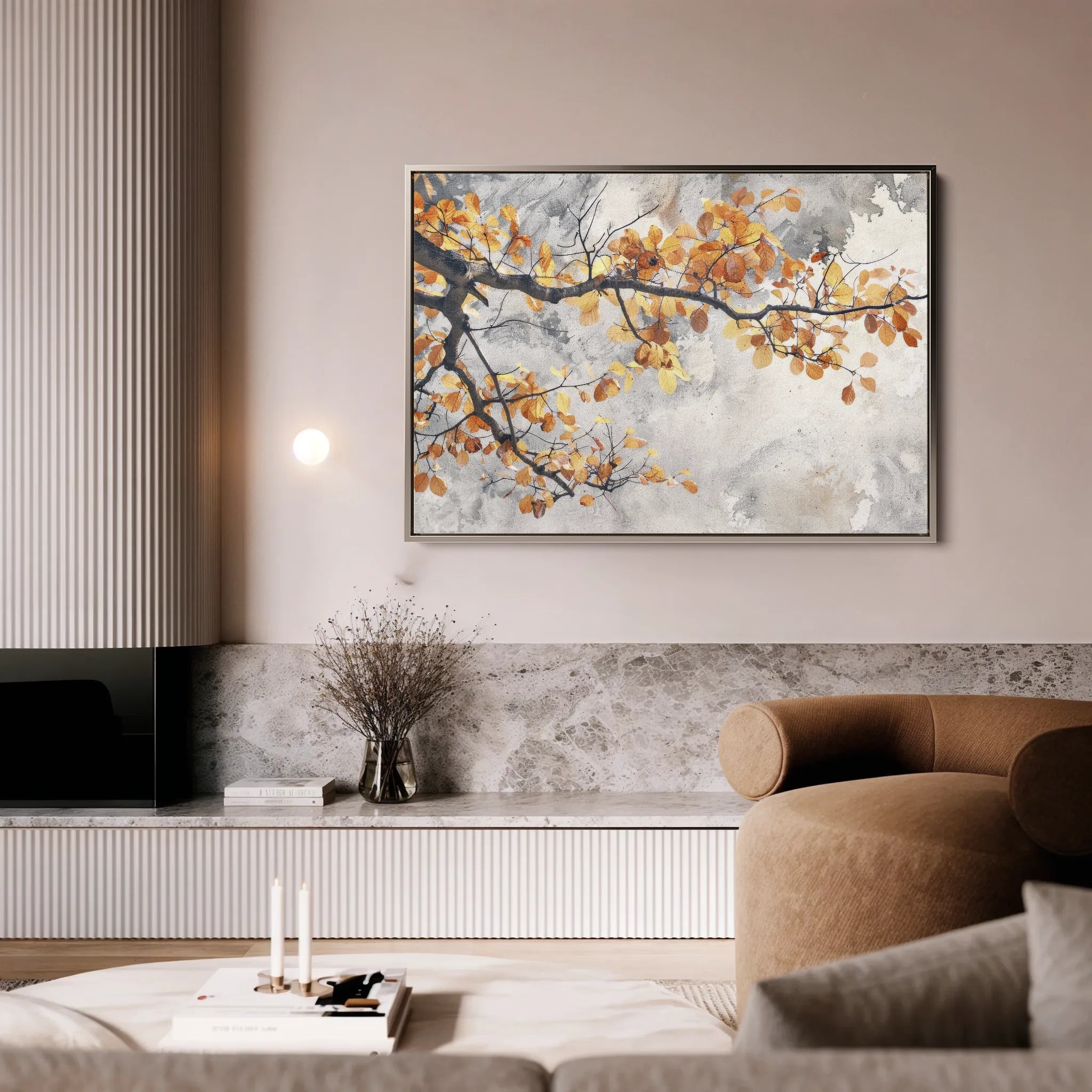 Floral 028 Canvas Art 18" x 24" / 45 x 60 cm / Black
