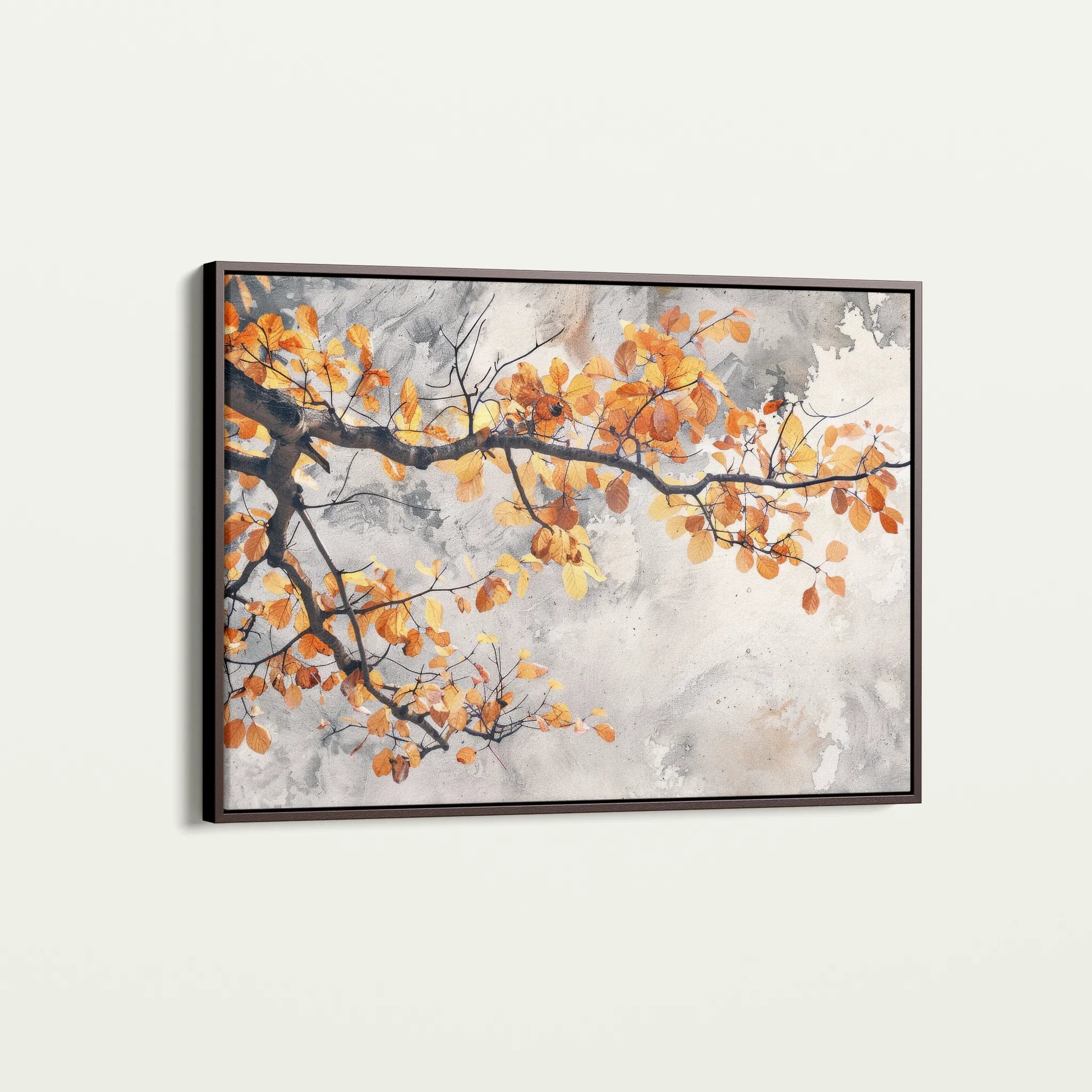 Floral 028 Canvas Art 18" x 24" / 45 x 60 cm / Black