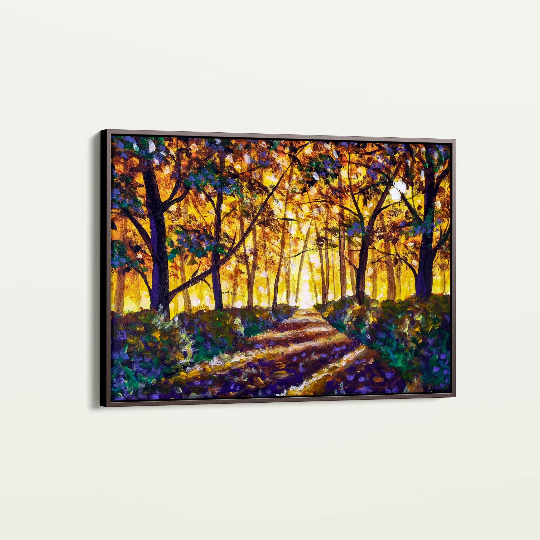 Landscape 028 Canvas Art 18" x 24" / 45 x 60 cm / Black