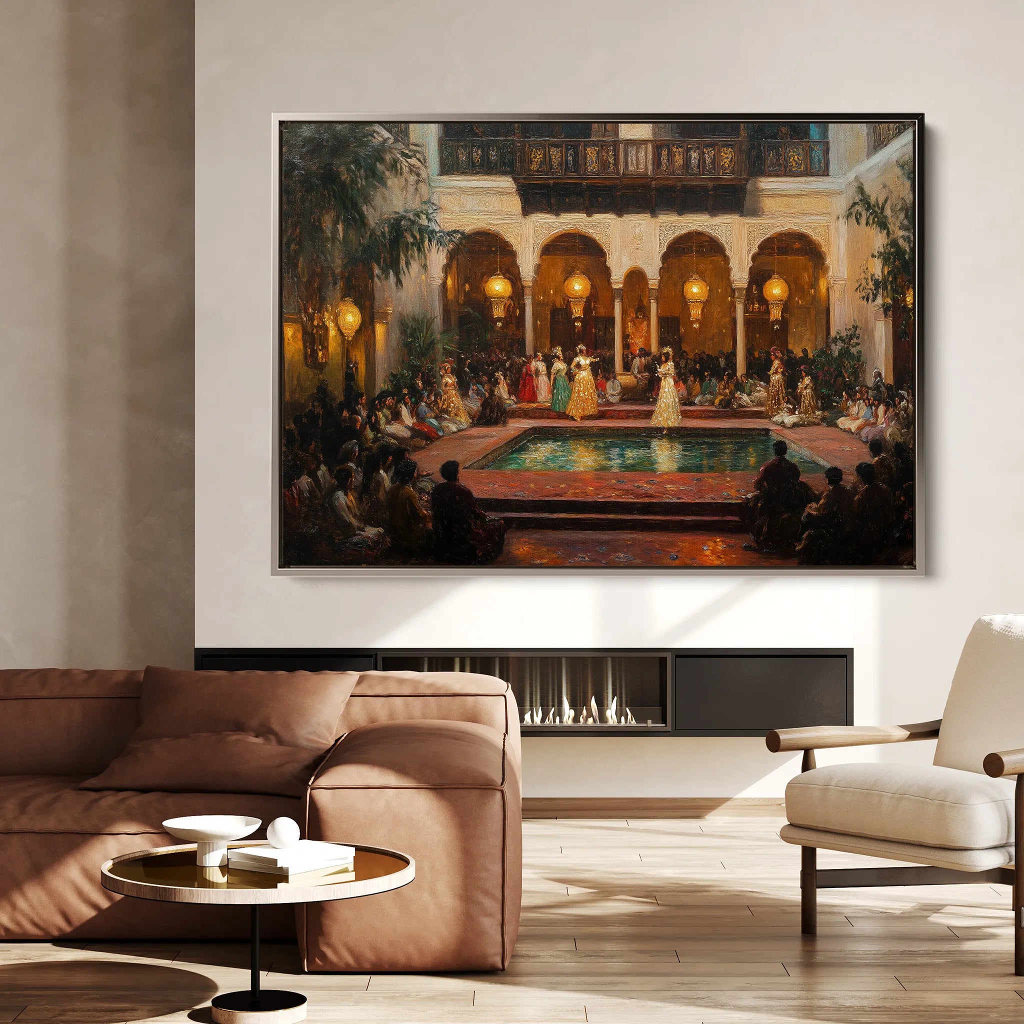 Orientalist 028 Canvas Art 18" x 24" / 45 x 60 cm / Black
