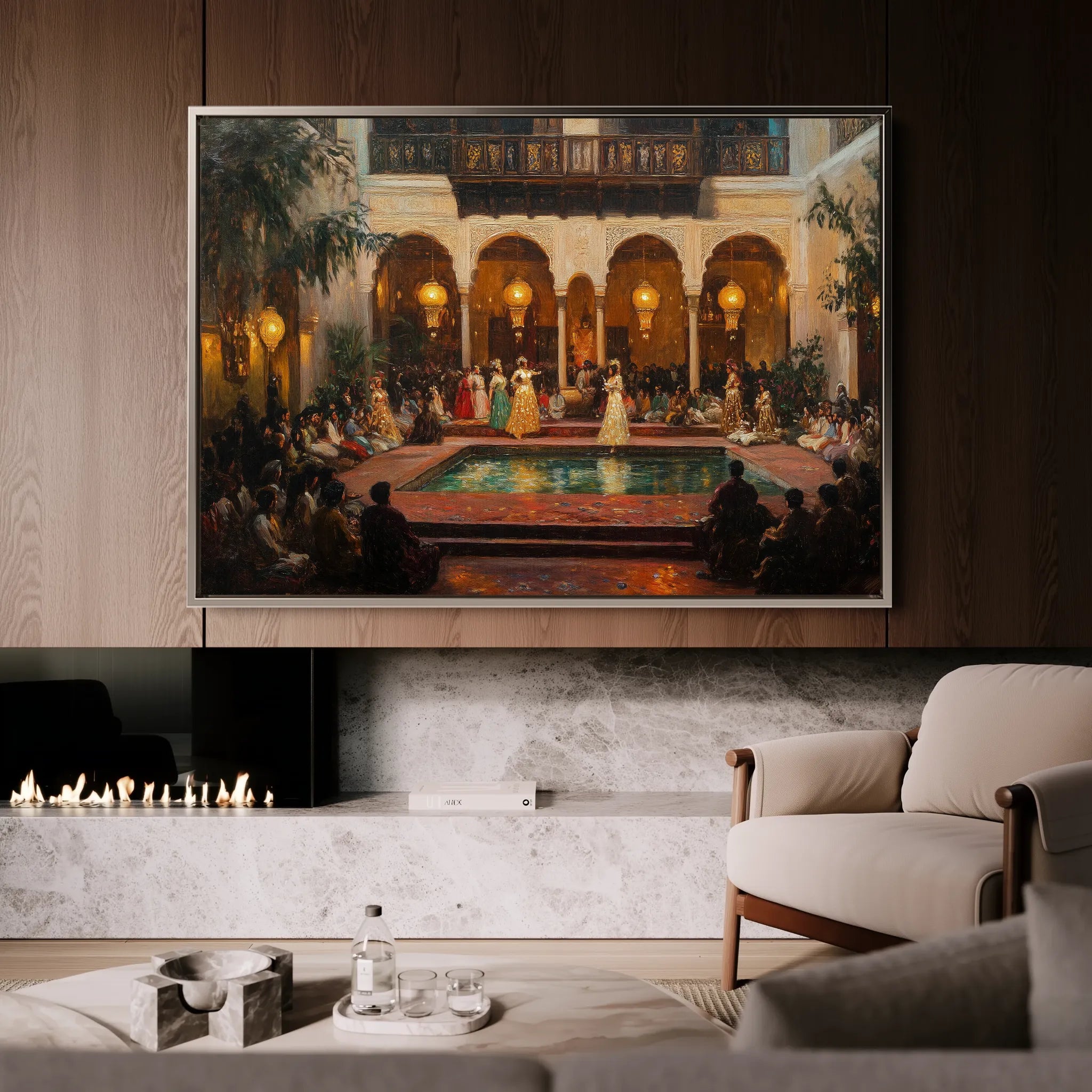 Orientalist 028 Canvas Art 18" x 24" / 45 x 60 cm / Black