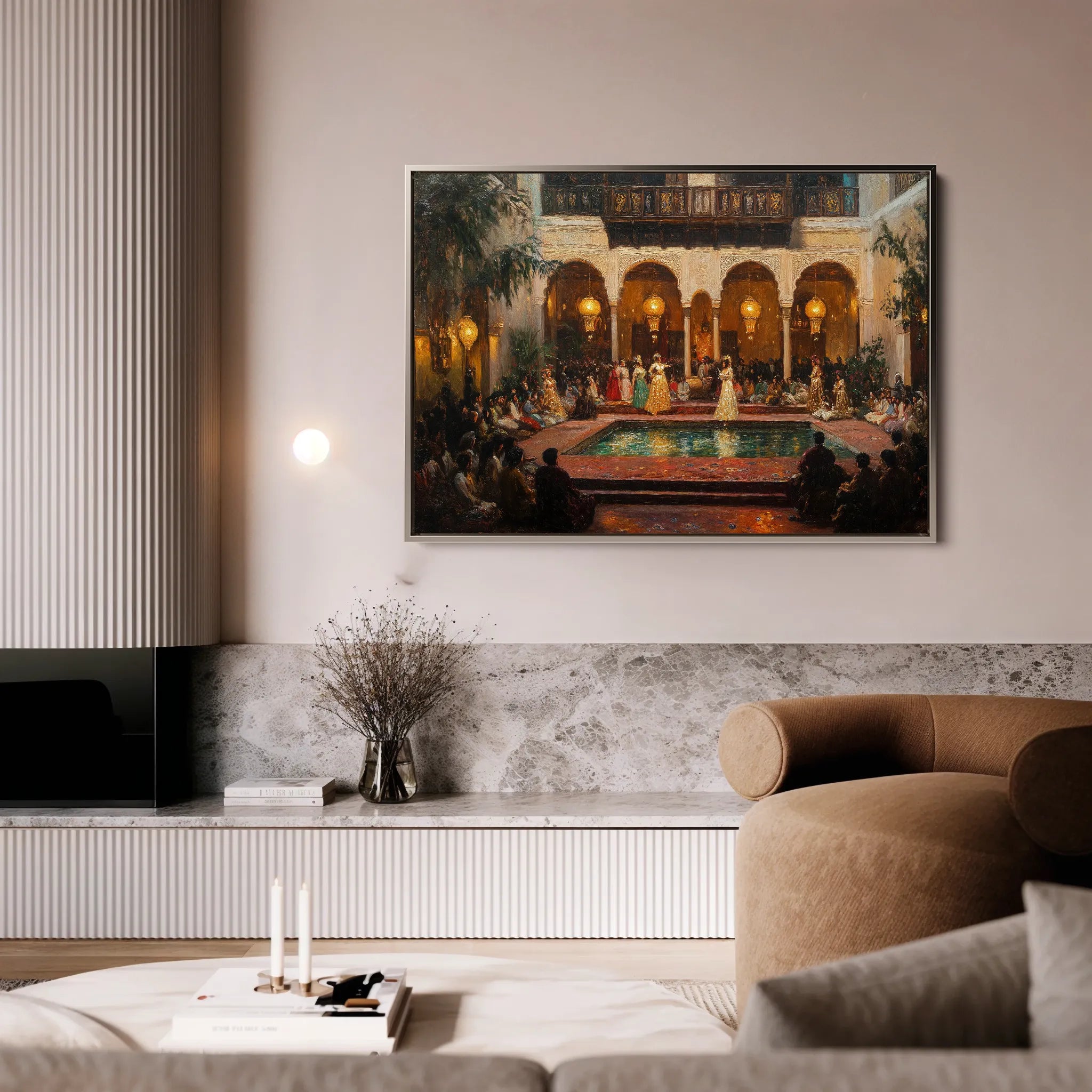 Orientalist 028 Canvas Art 18" x 24" / 45 x 60 cm / Black
